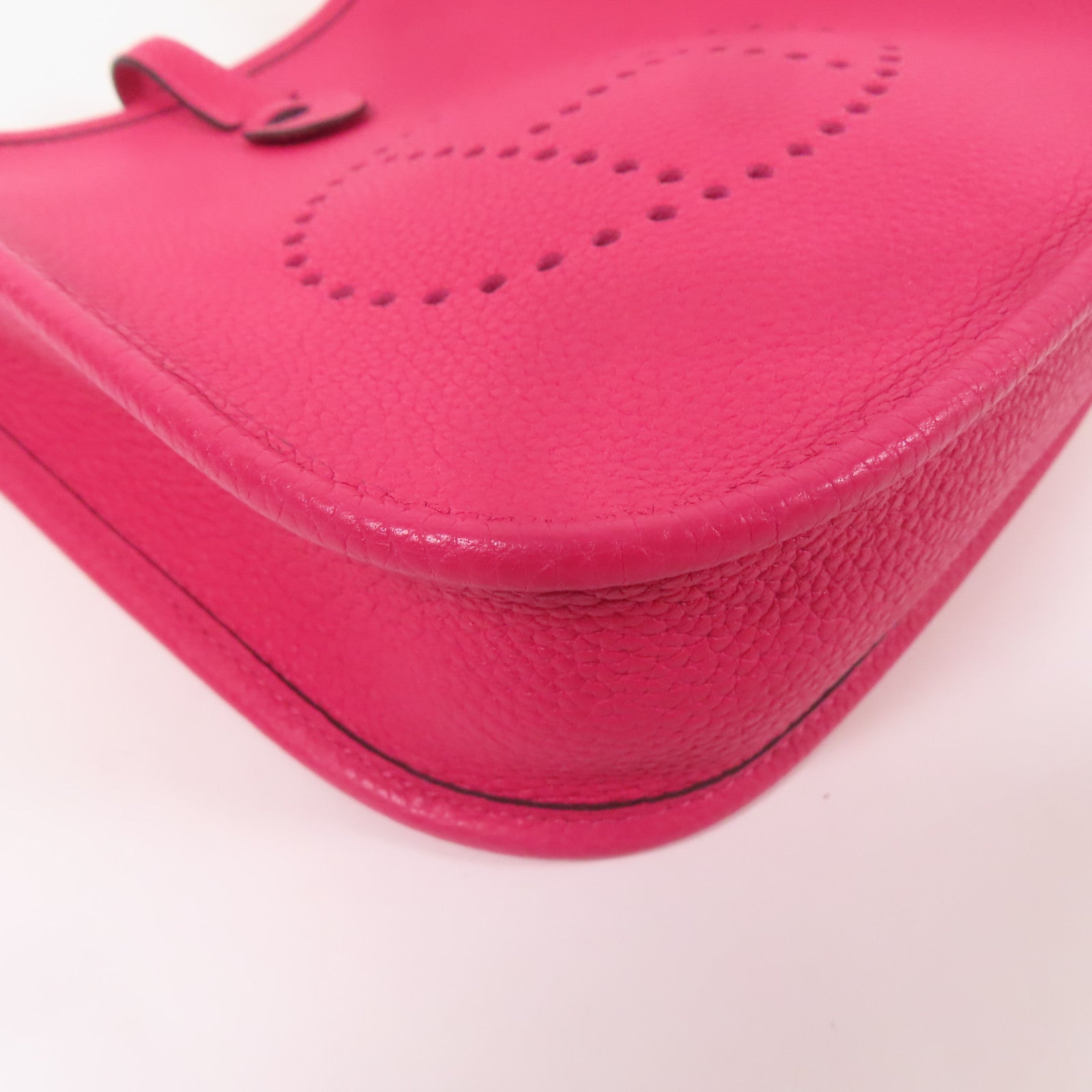 HERMES Clemence皮革Evelyne TPM銀扣肩背袋