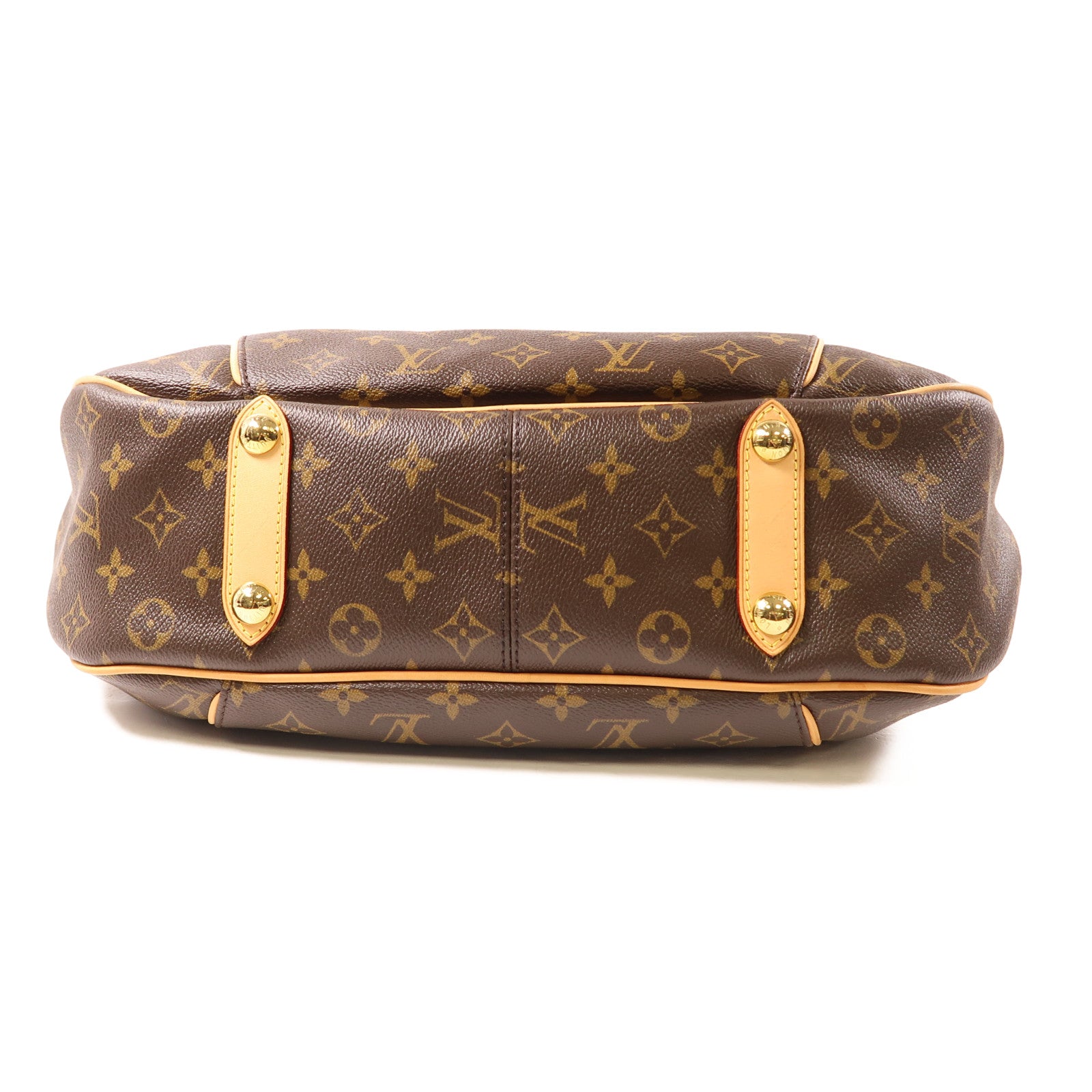 LOUIS VUITTON Monogram Galliera PM金扣肩背袋啡色
