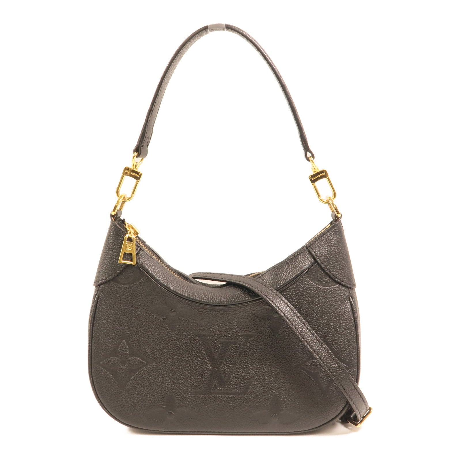 LOUIS VUITTON Monogram Empreinte Bagatelle金扣手挽肩背兩用袋