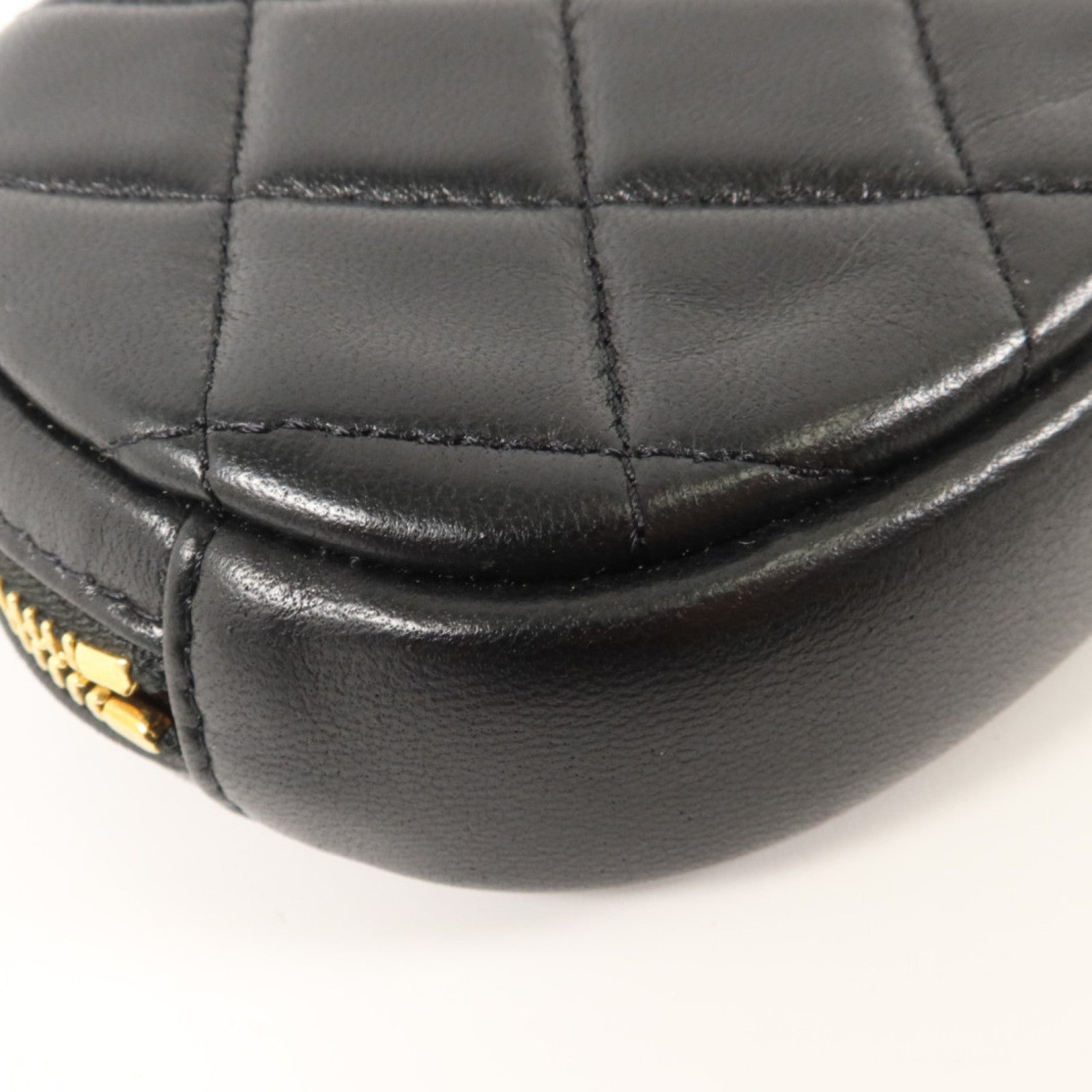 CHANEL 羊皮皮革Classic Round Coin Purse金扣零錢包