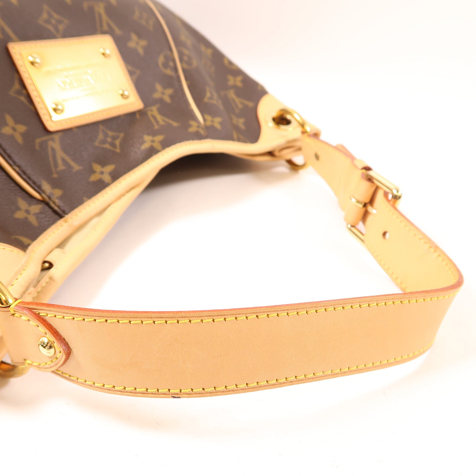 LOUIS VUITTON Monogram Galliera PM金扣肩背袋啡色