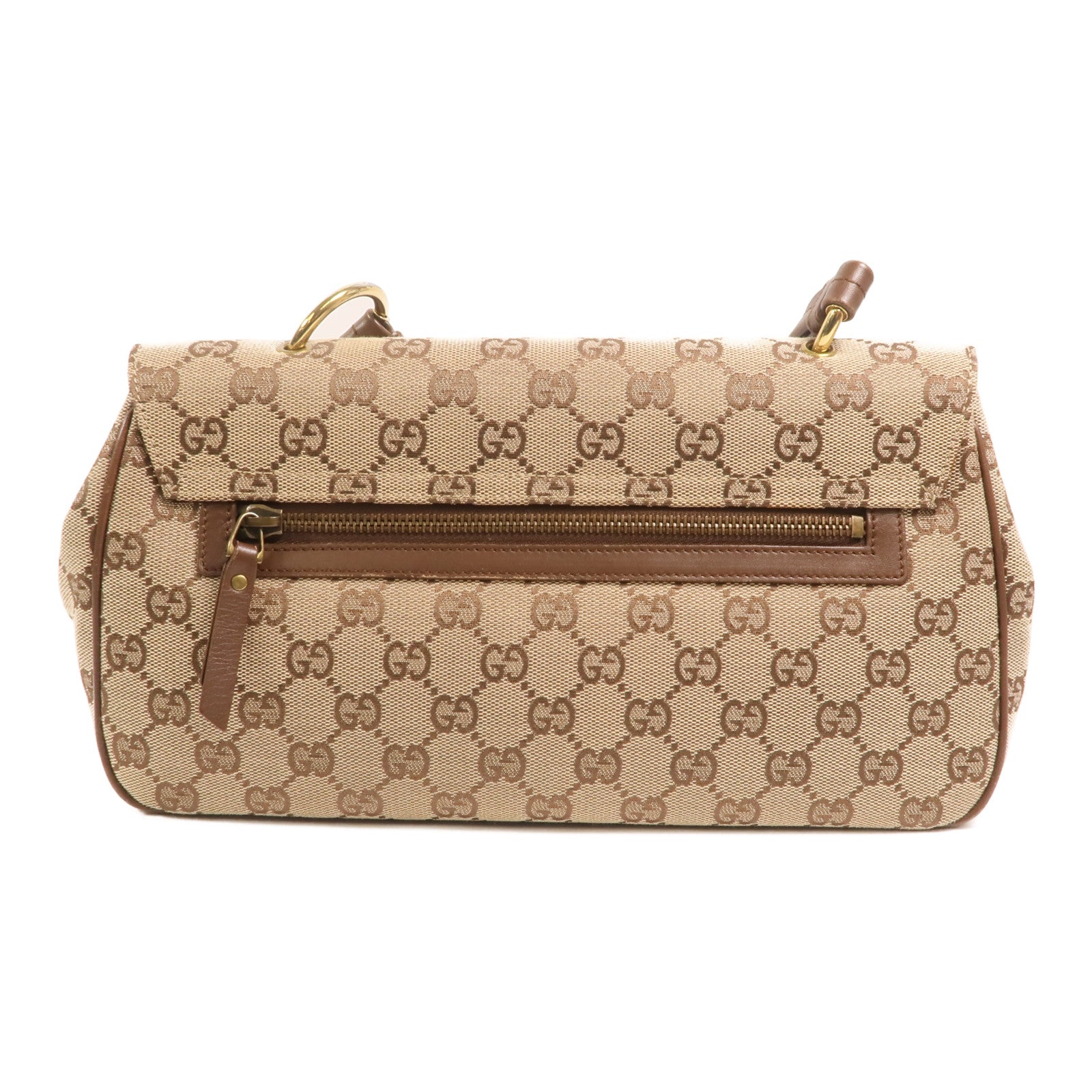 GUCCI 帆布Vintage Bag金扣肩背袋