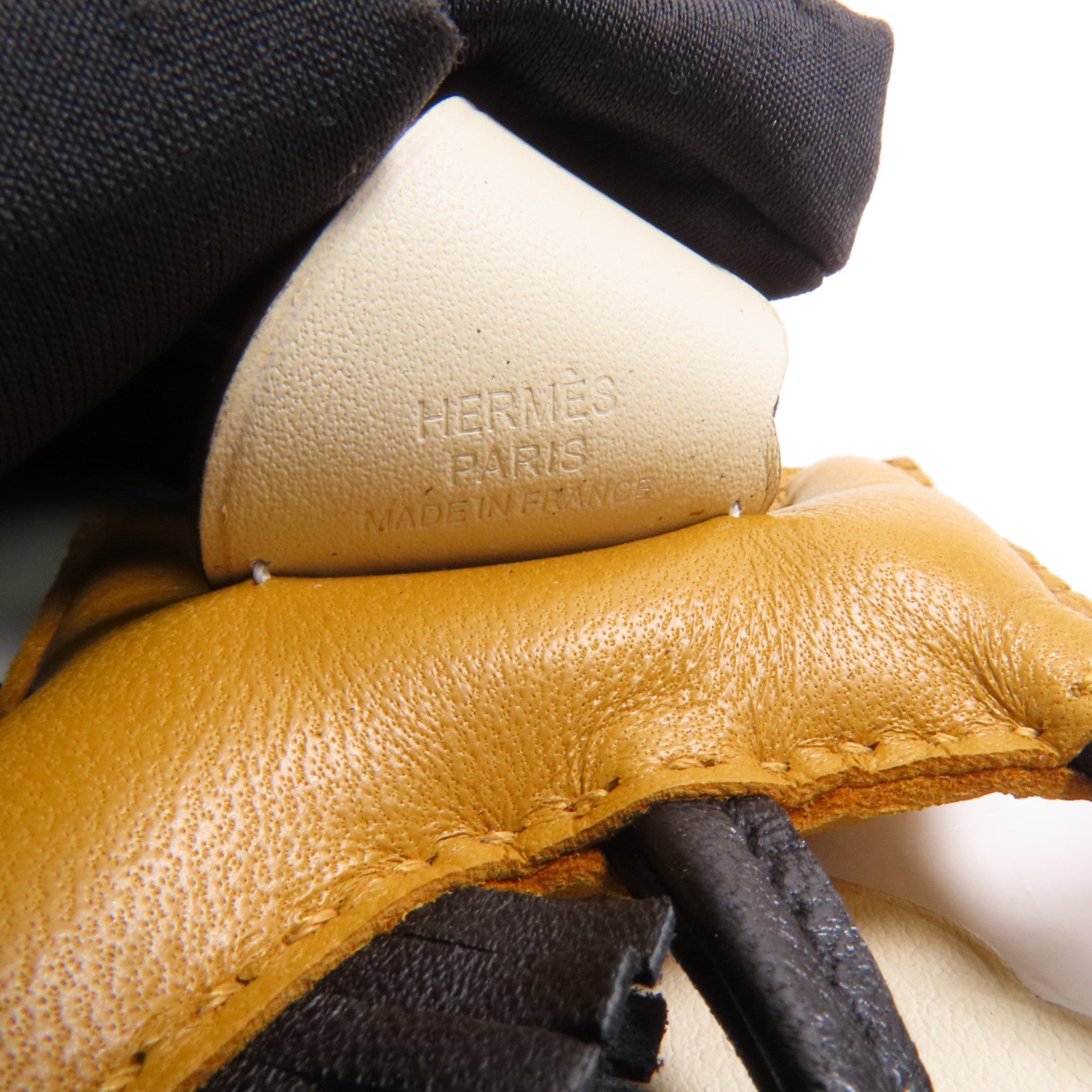 HERMES Milo皮革/Swift皮革Rodeo Pegase掛飾2S Sesame/Nata