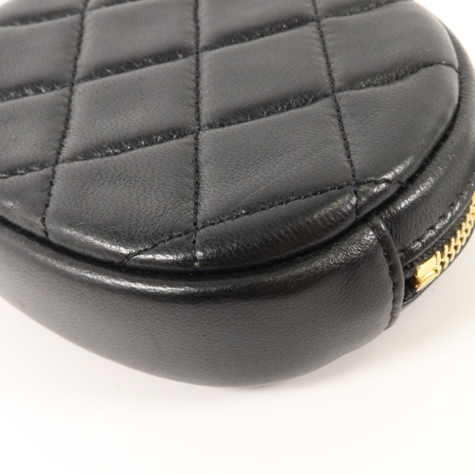 CHANEL 羊皮皮革Classic Round Coin Purse金扣零錢包