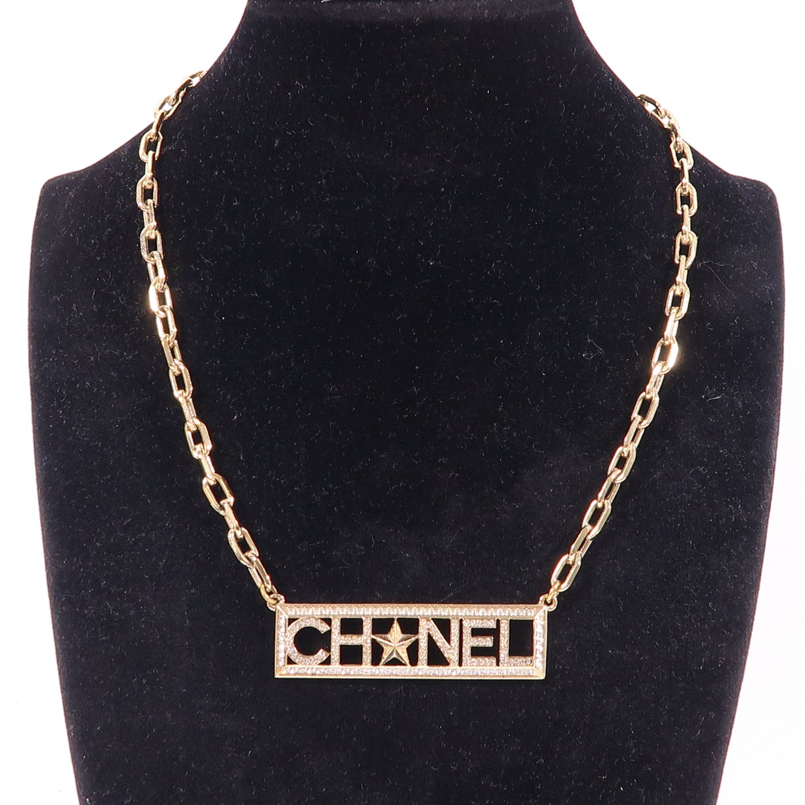CHANEL CC Necklace A17C Metal Gold