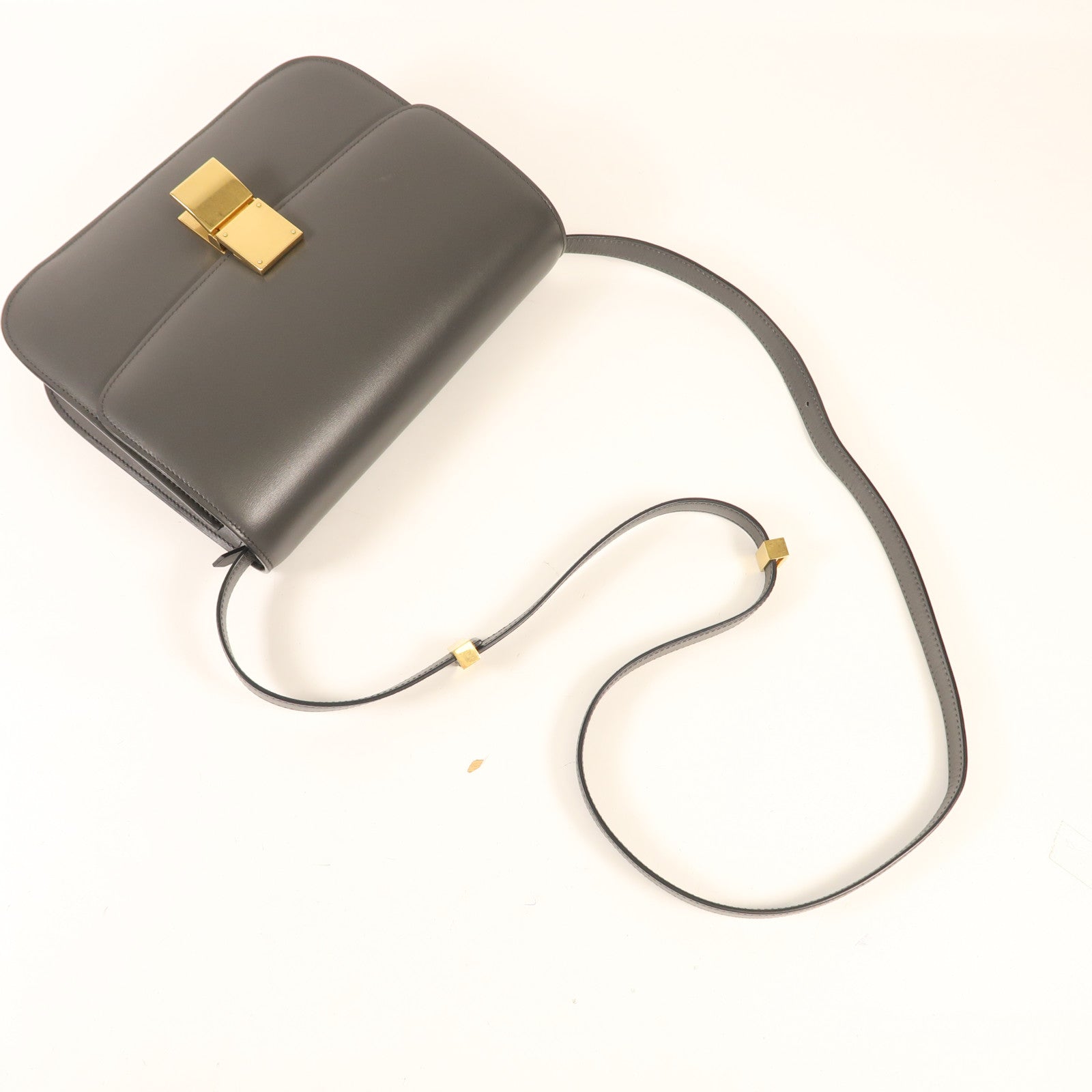 CELINE 牛皮皮革Classic Box金扣肩背袋