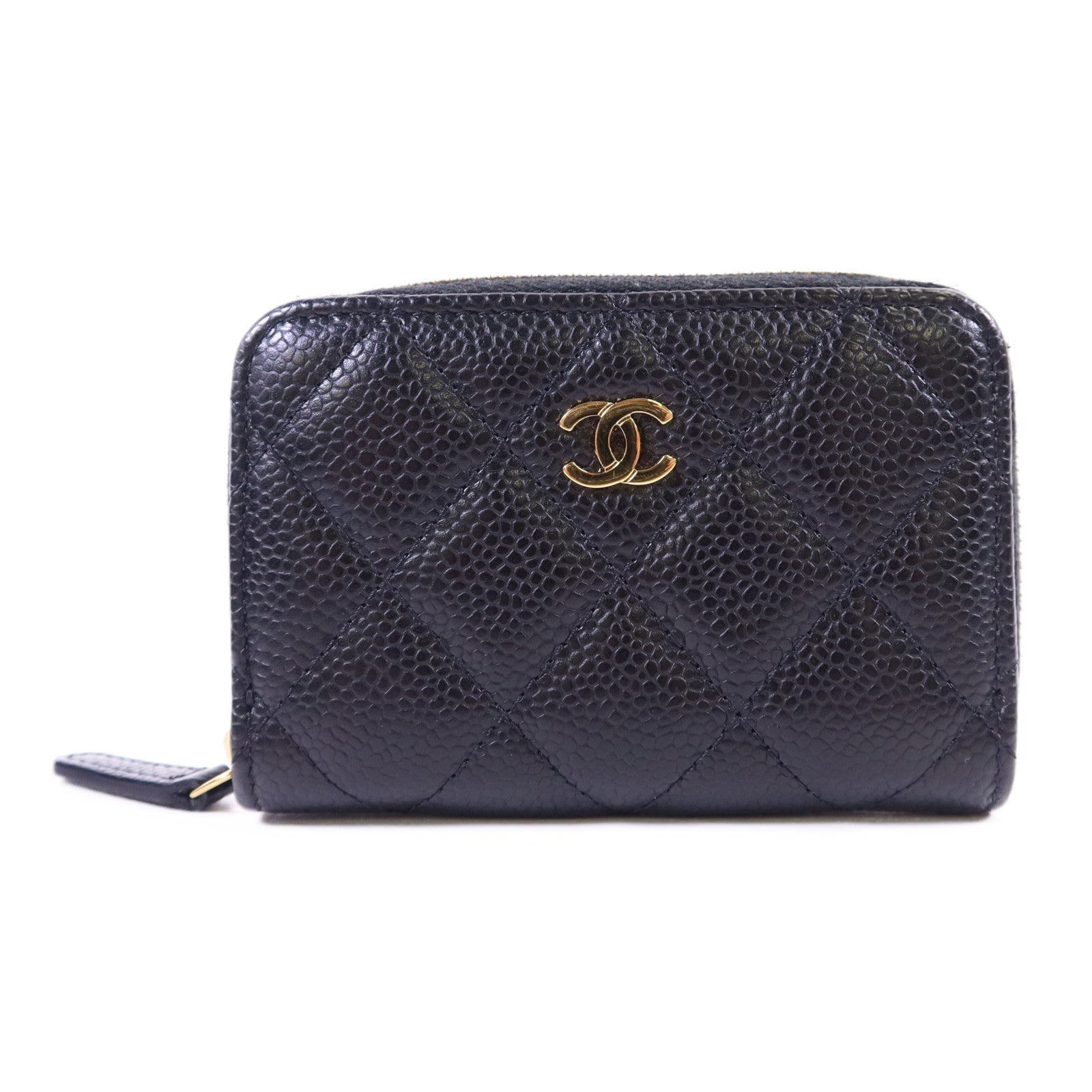 CHANEL 牛皮皮革Card Case金扣卡片套
