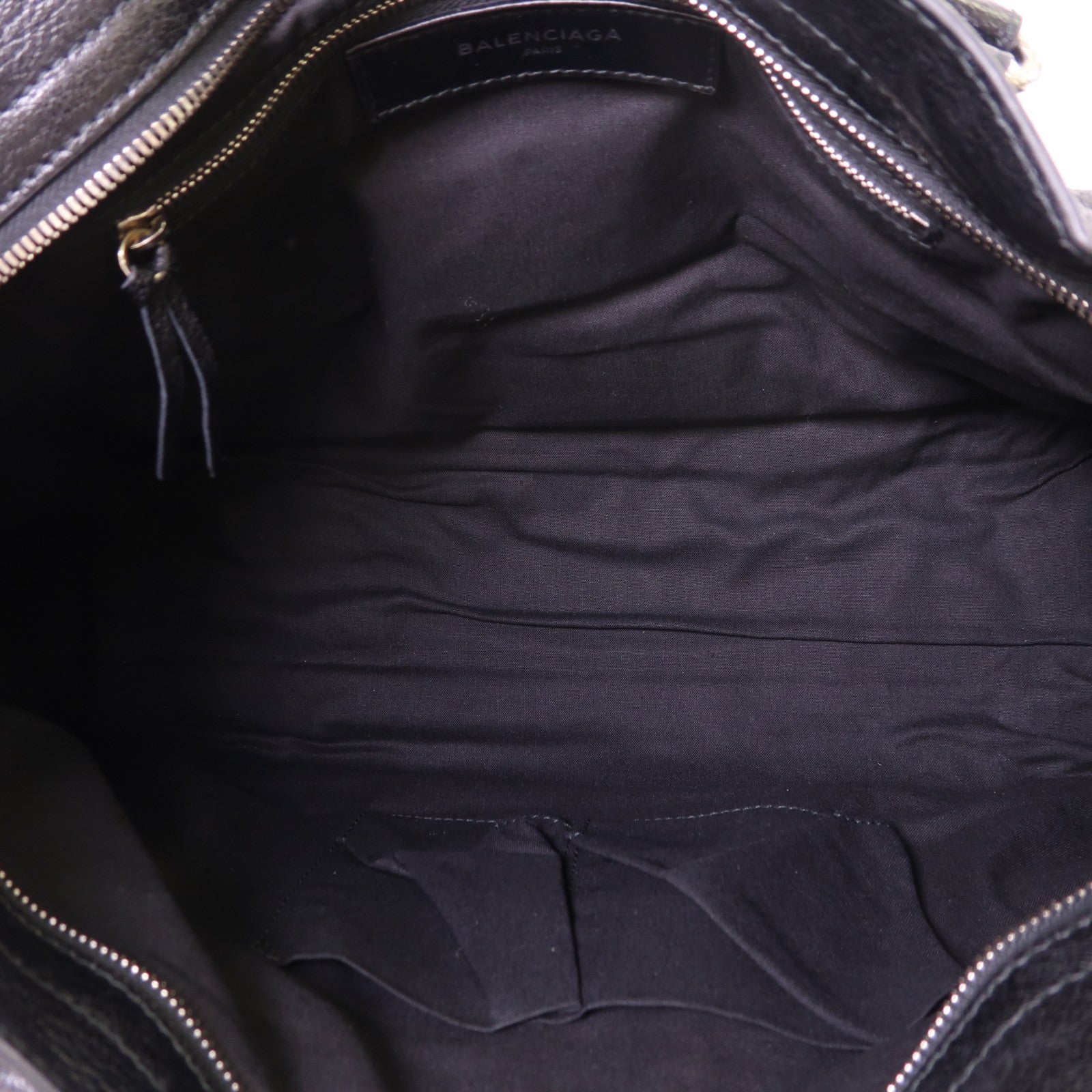 BALENCIAGA Chevre皮革City銀扣手挽肩背兩用袋