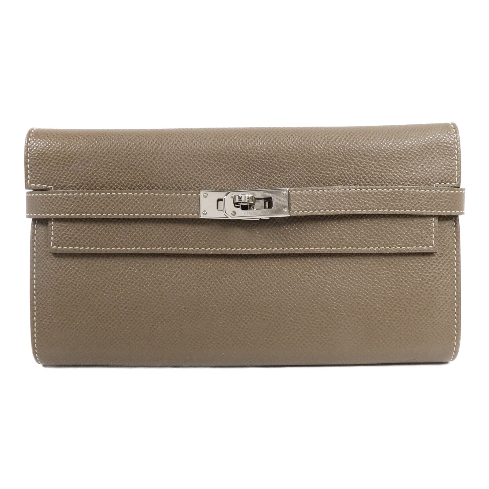 HERMES Epsom皮革Kelly Wallet長錢包