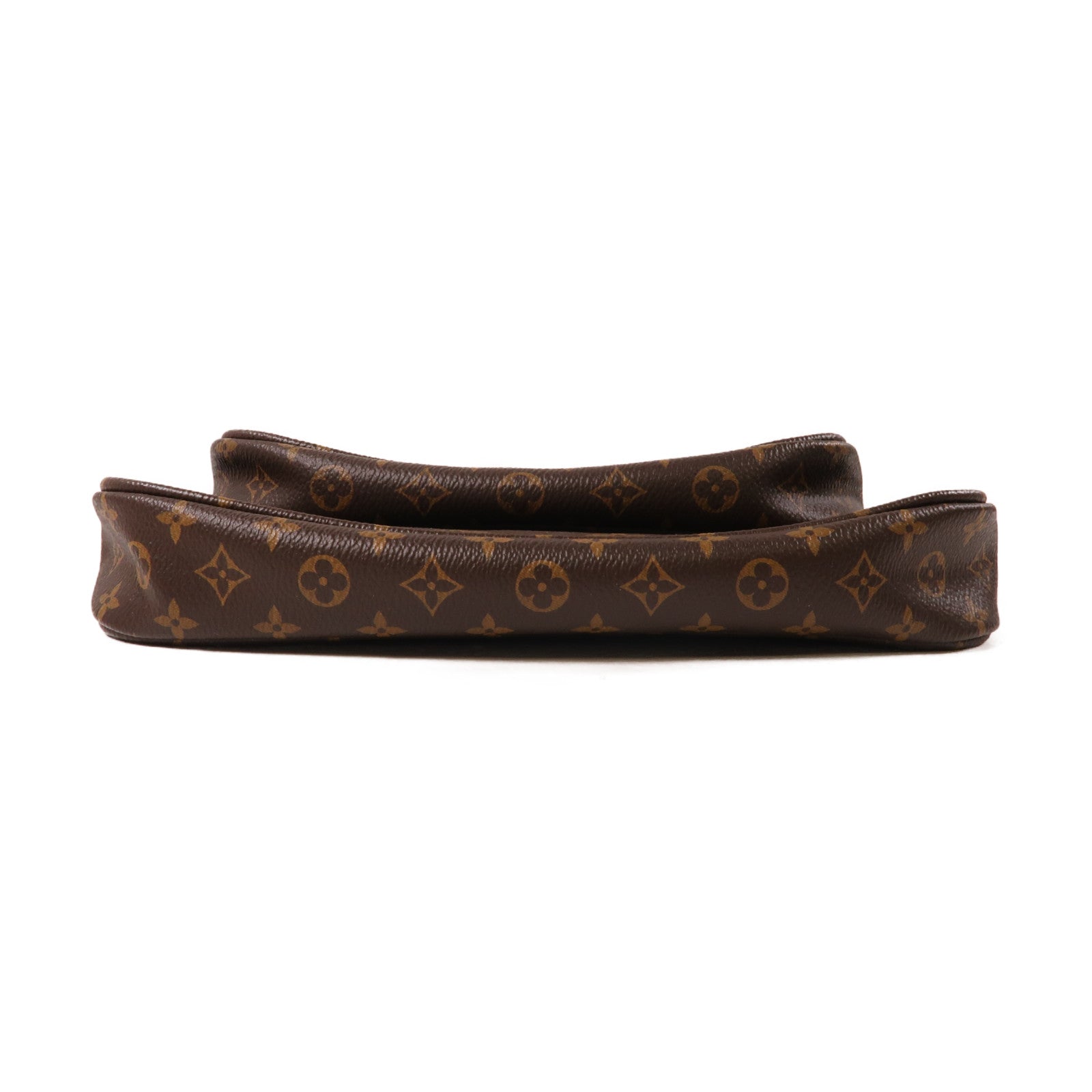 LOUIS VUITTON Monogram Multi Pochette Accessoires金扣手挽肩背兩用袋啡色