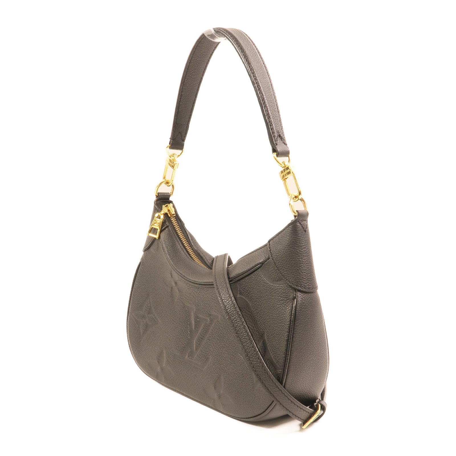 LOUIS VUITTON Monogram Empreinte Bagatelle金扣手挽肩背兩用袋