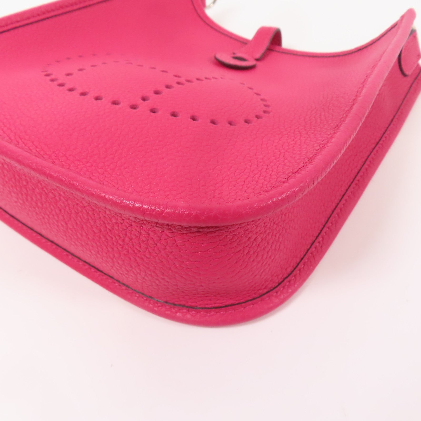 HERMES Clemence皮革Evelyne TPM銀扣肩背袋