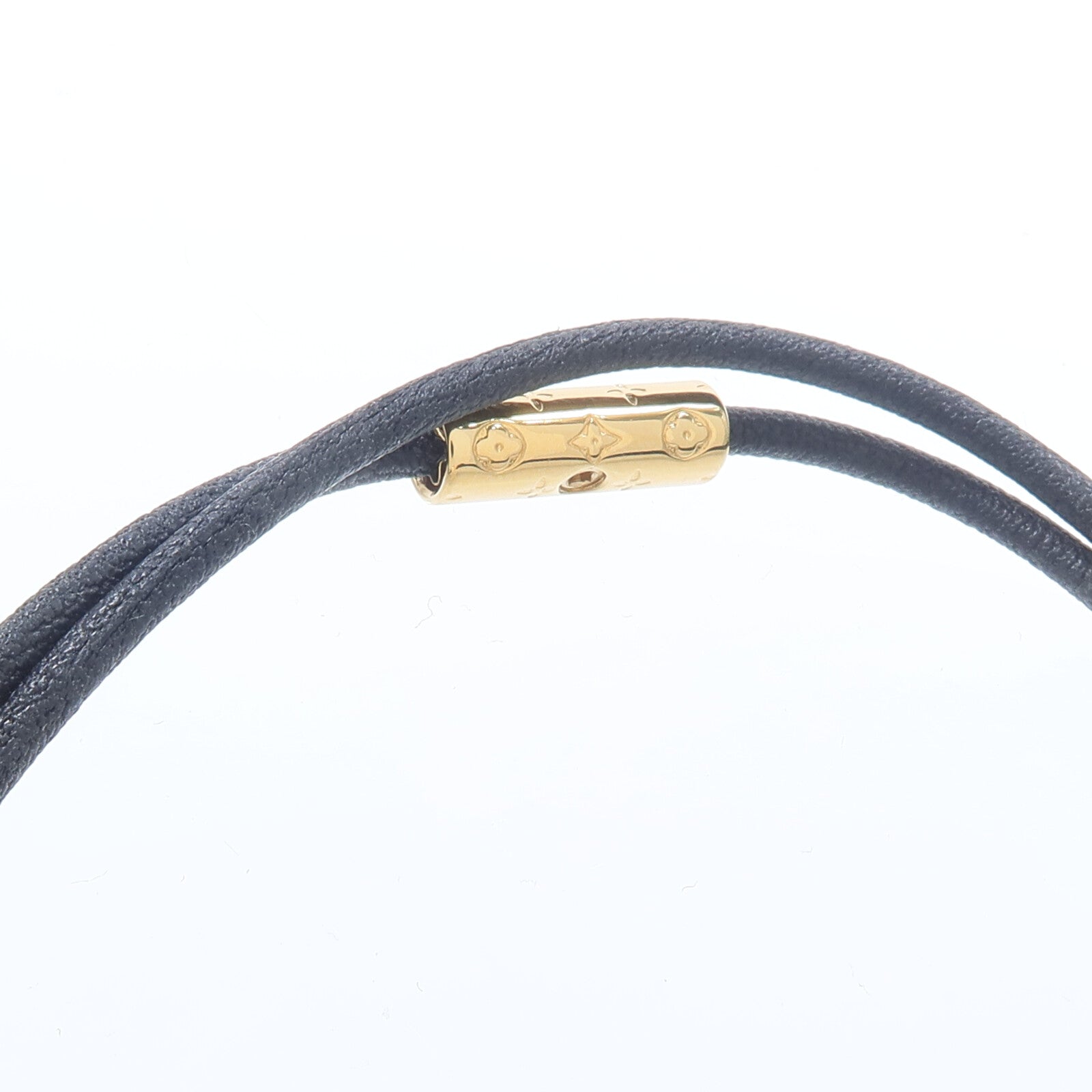 LOUIS VUITTON 金屬/牛皮皮革Padlock Bracelet手鏈