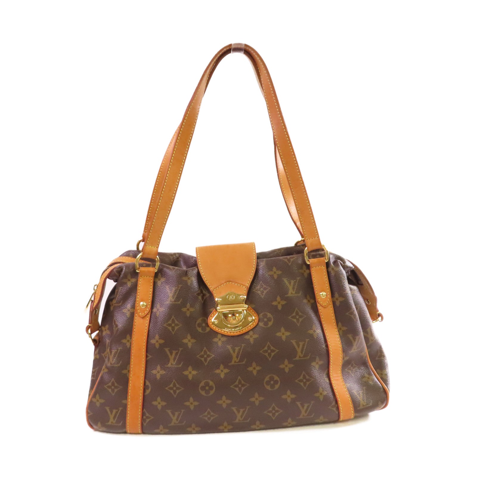 LOUIS VUITTON 【激減優惠】Monogram Stresa PM Shoulder Bag金扣肩背袋啡色
