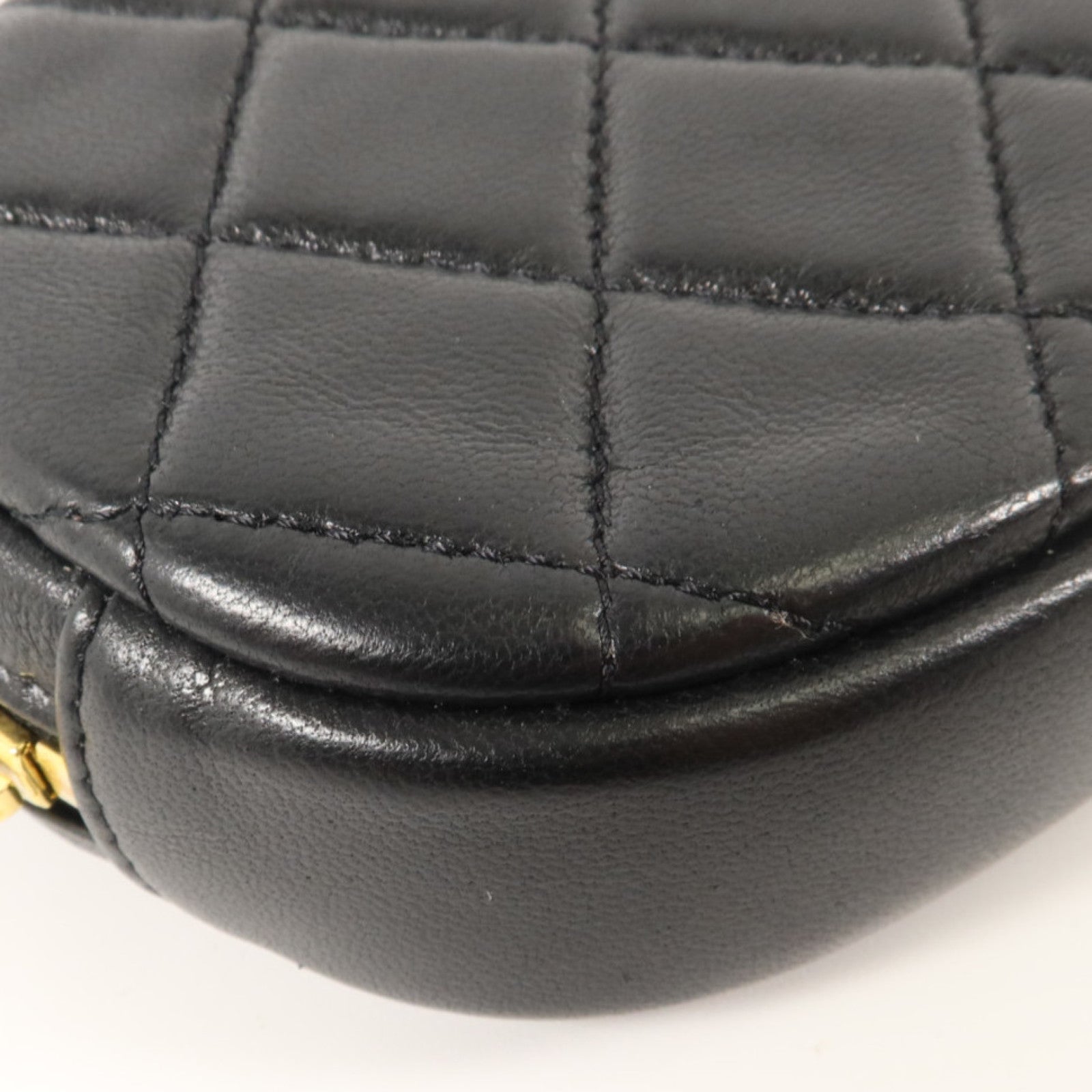 CHANEL 羊皮皮革Classic Round Coin Purse金扣零錢包