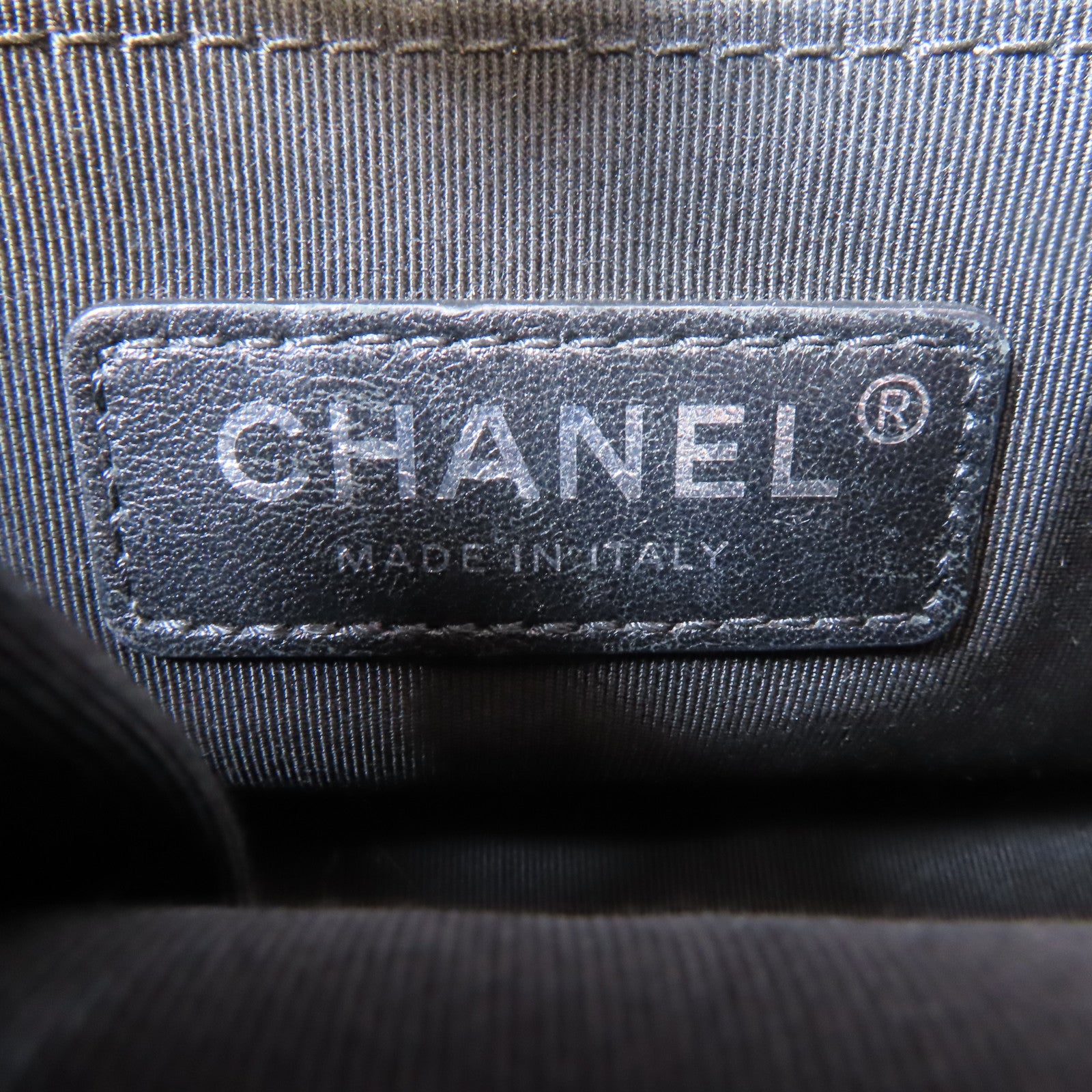CHANEL 菱格牛皮皮革Gabrielle Hobo鏈帶肩背袋紫色