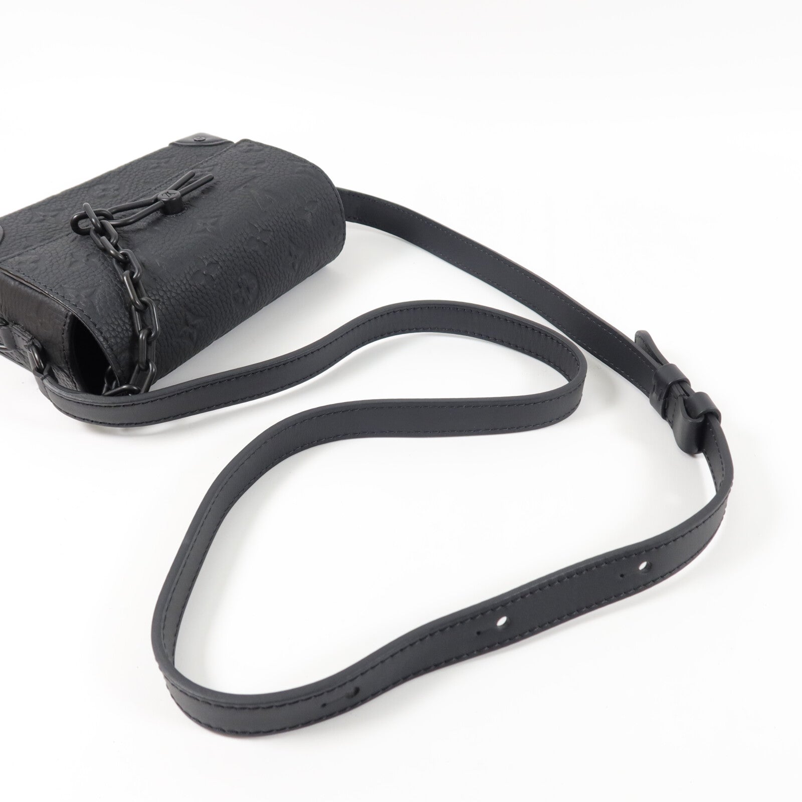 LOUIS VUITTON Monogram Taurillon Steamer Wearable Wallet扣肩背袋