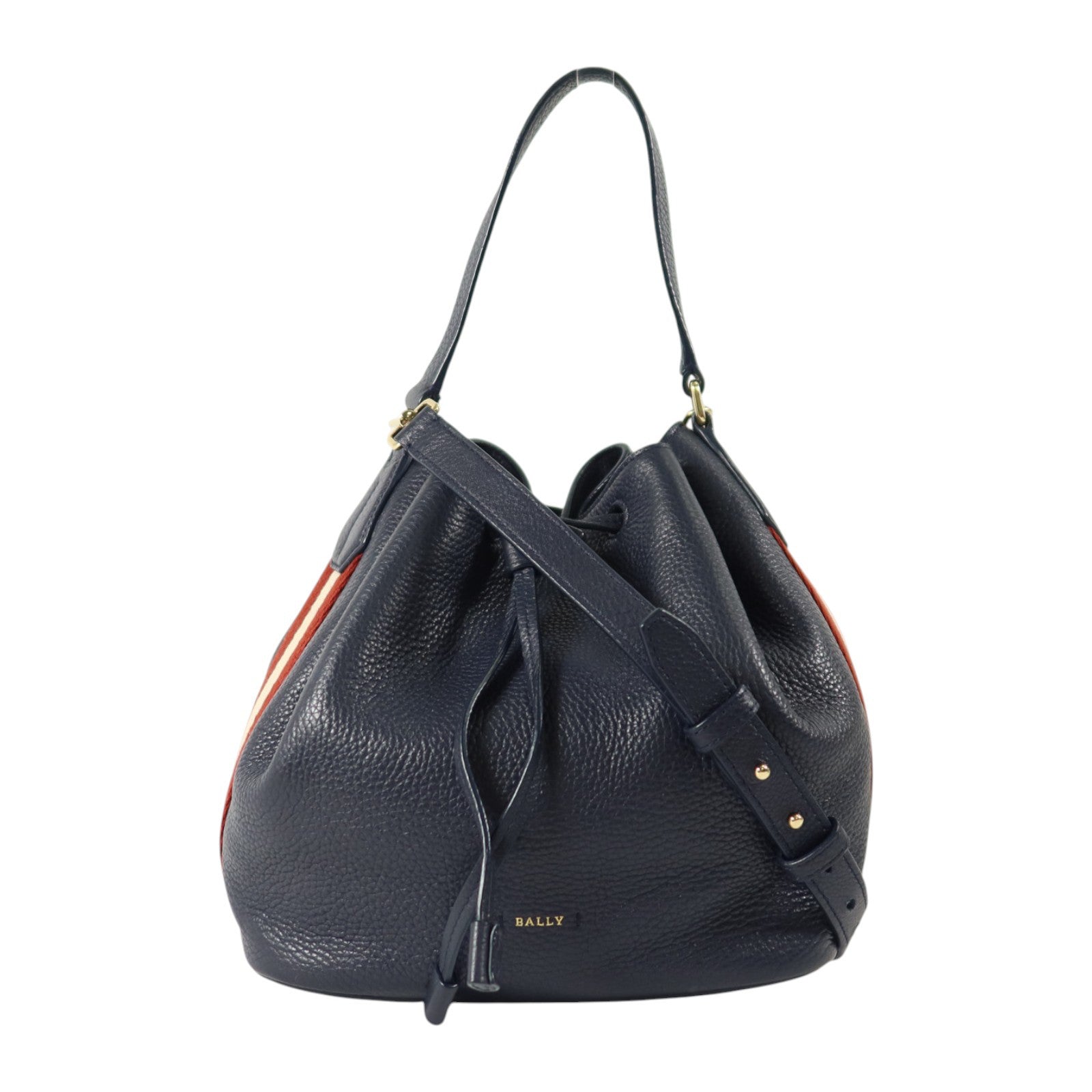 BALLY 牛皮皮革2Way Shoulder Bag金扣手挽肩背兩用袋