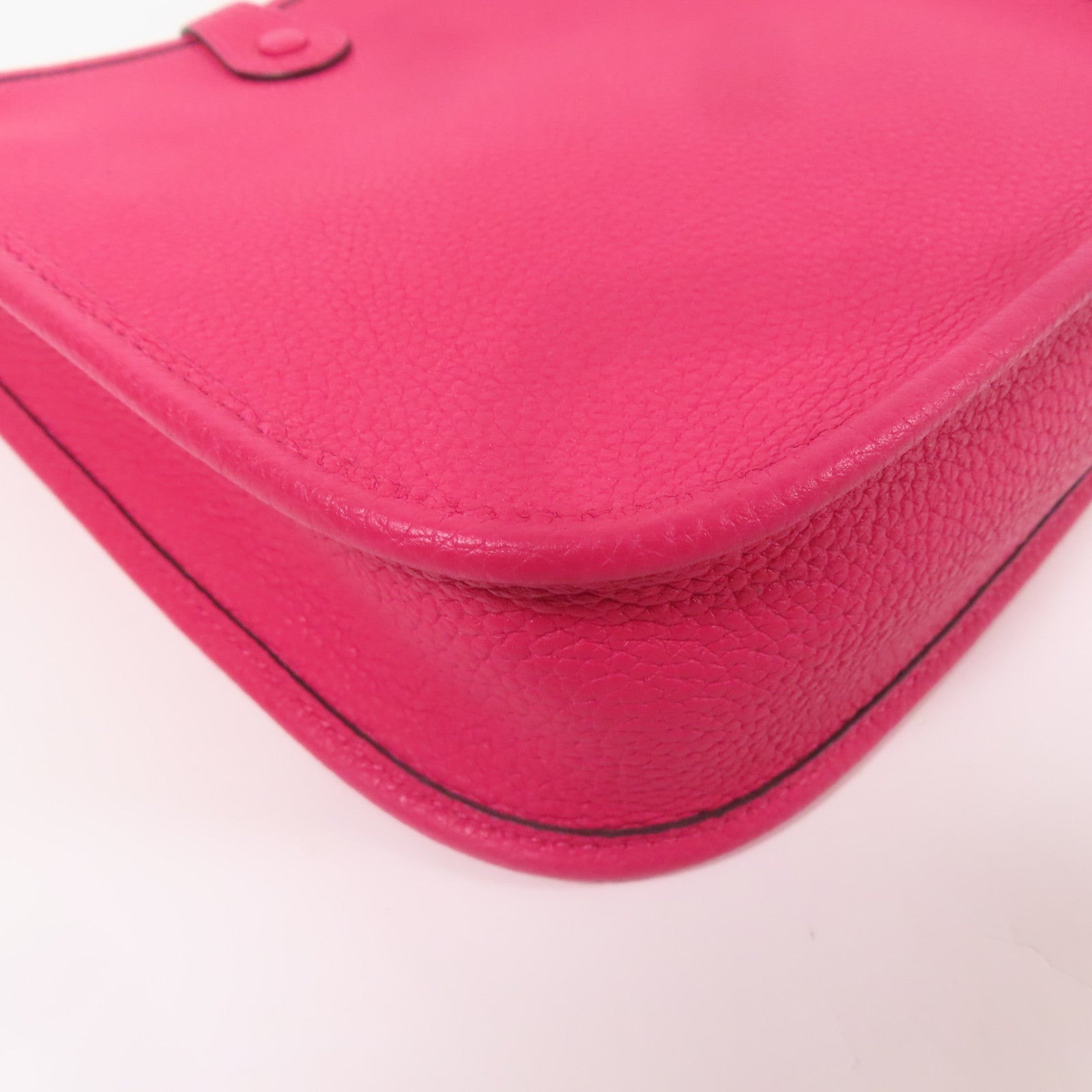 HERMES Clemence皮革Evelyne TPM銀扣肩背袋