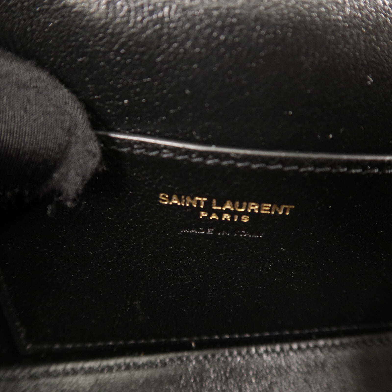 SAINT LAURENT 羊皮皮革Caby Vanity手挽肩背兩用袋