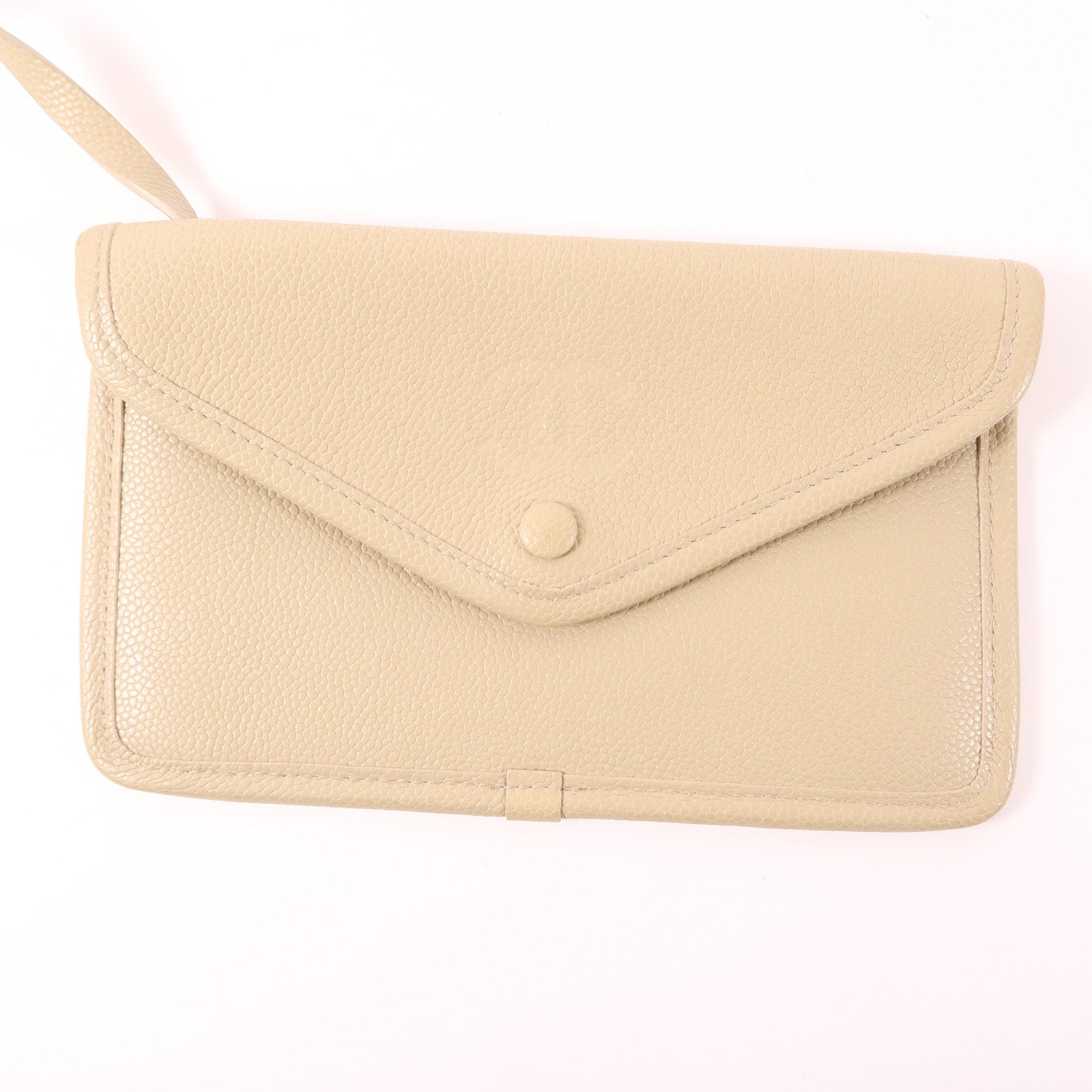 CHANEL 牛皮皮革CC Drawstring Bucket Bag銀扣鏈帶肩背袋