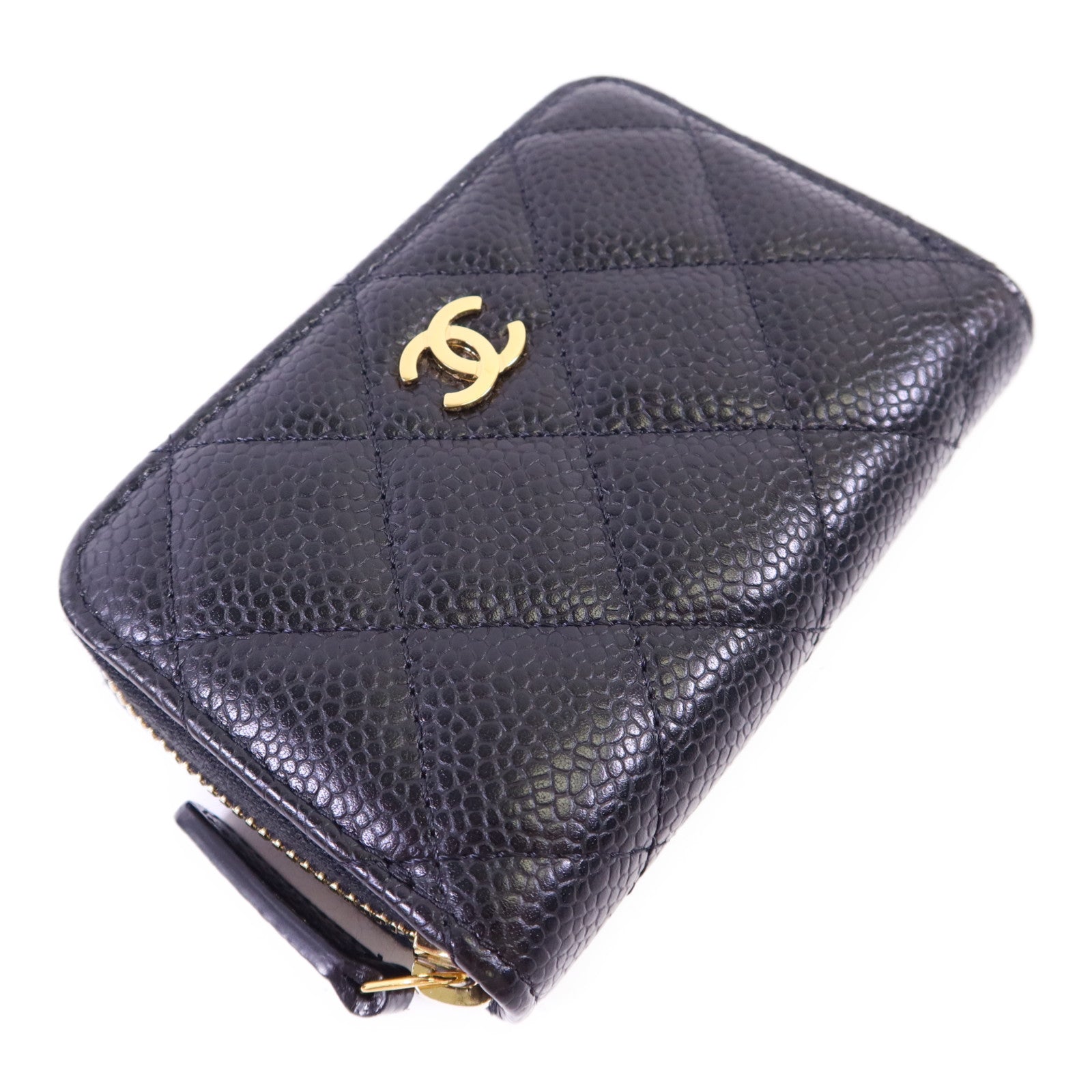 CHANEL 牛皮皮革Card Case金扣卡片套