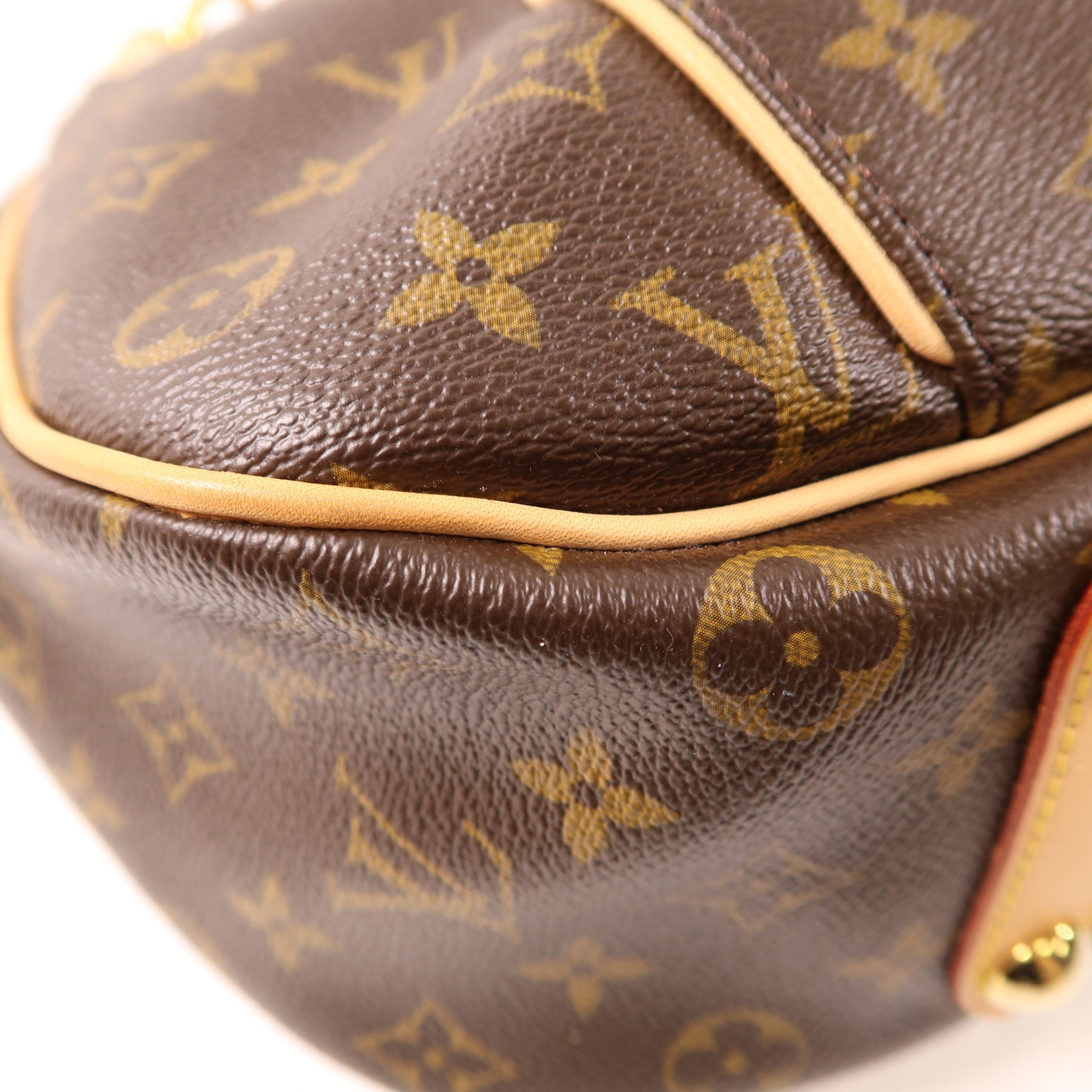 LOUIS VUITTON Monogram Galliera PM金扣肩背袋啡色