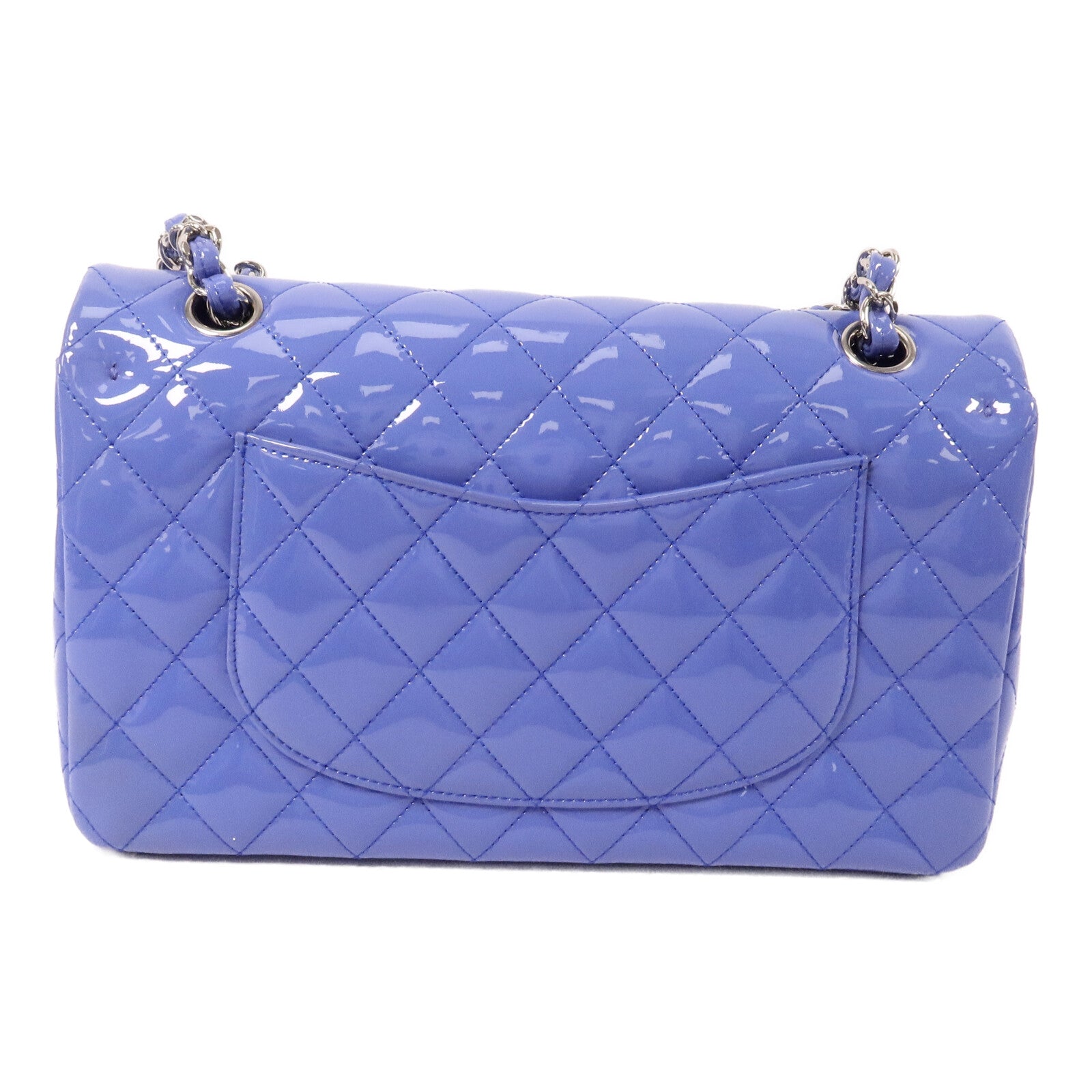 CHANEL 漆皮皮革Classic 25鏈帶手挽肩背兩用袋