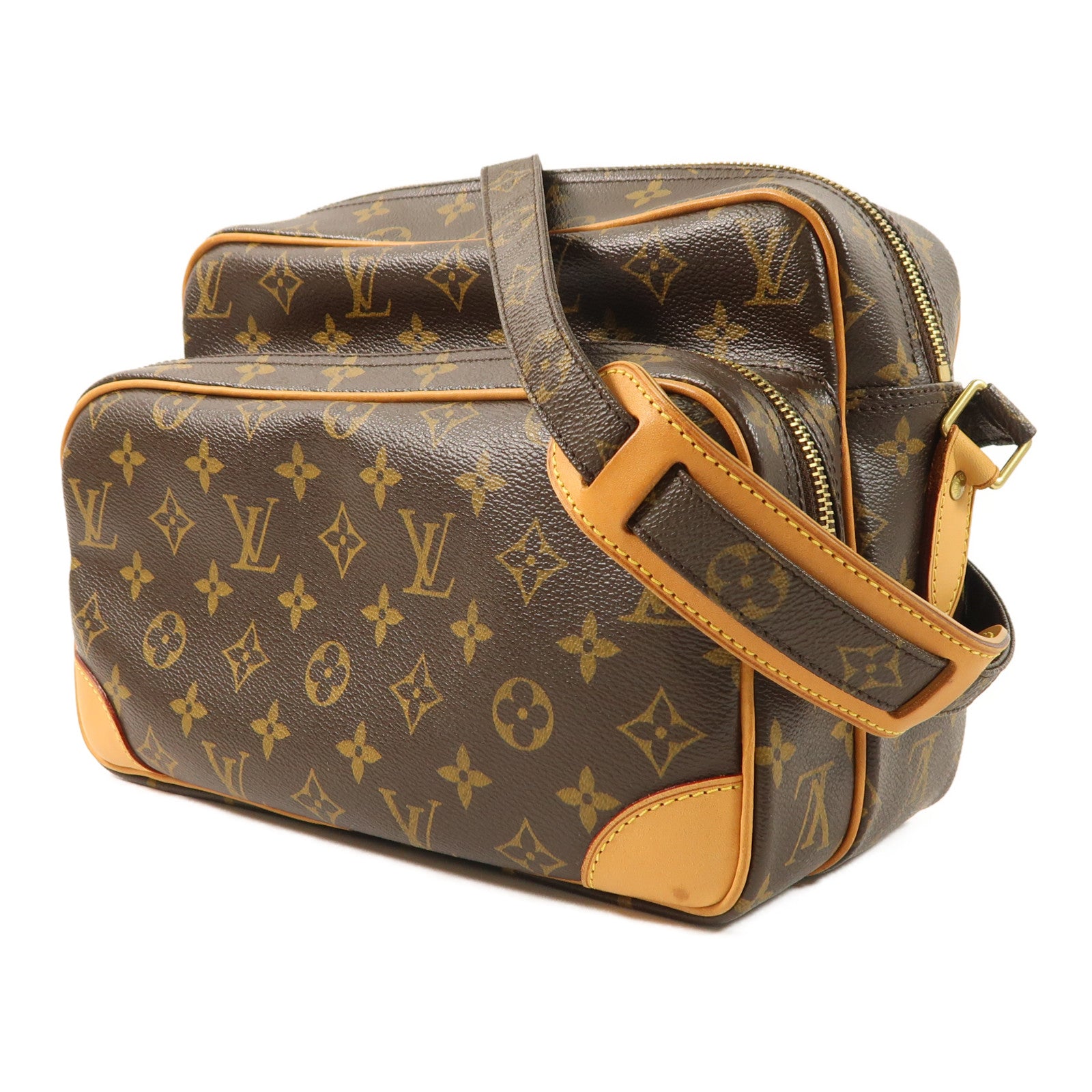 LOUIS VUITTON Monogram Nile金扣肩背袋