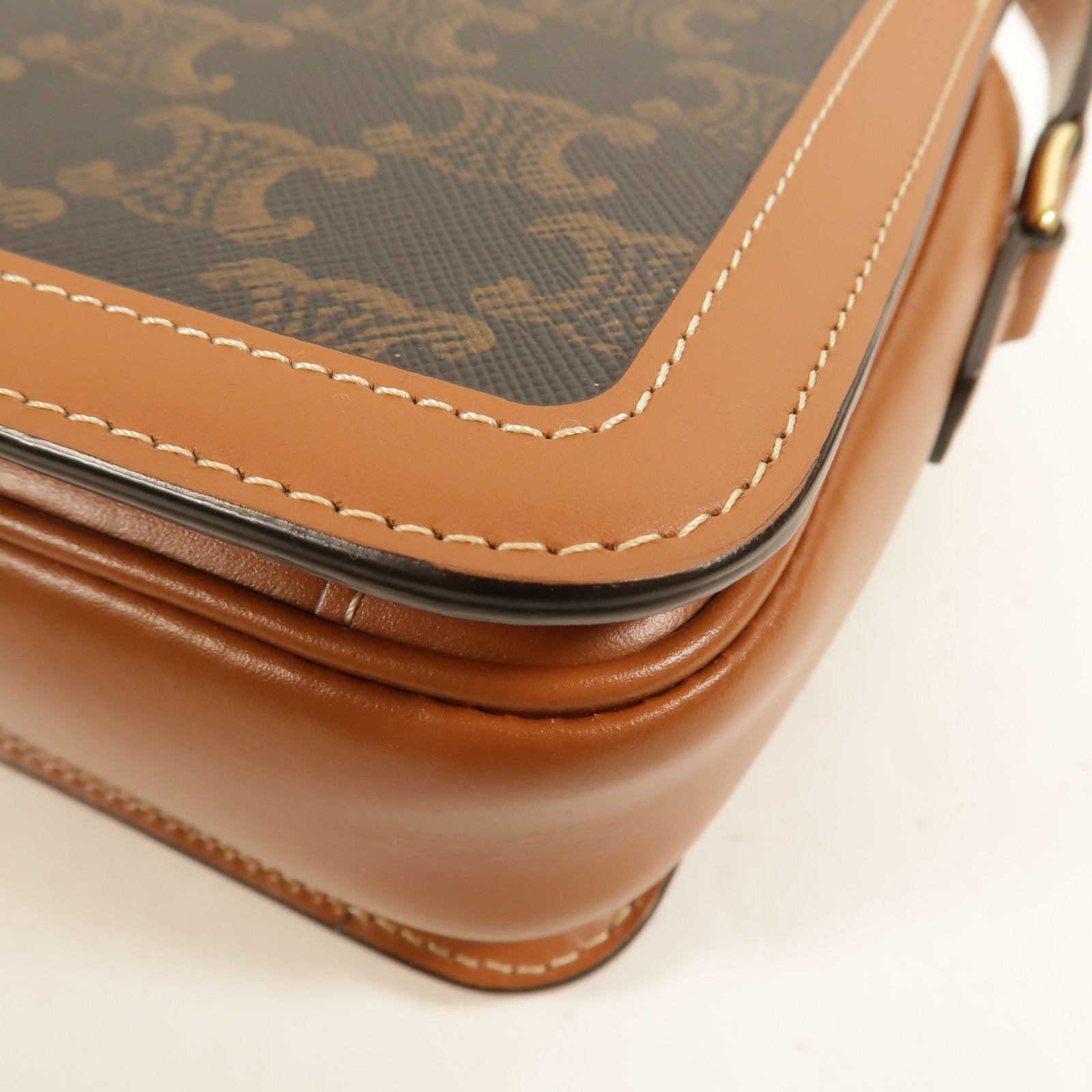 CELINE 塗層帆布Classique Triomphe Teen肩背袋