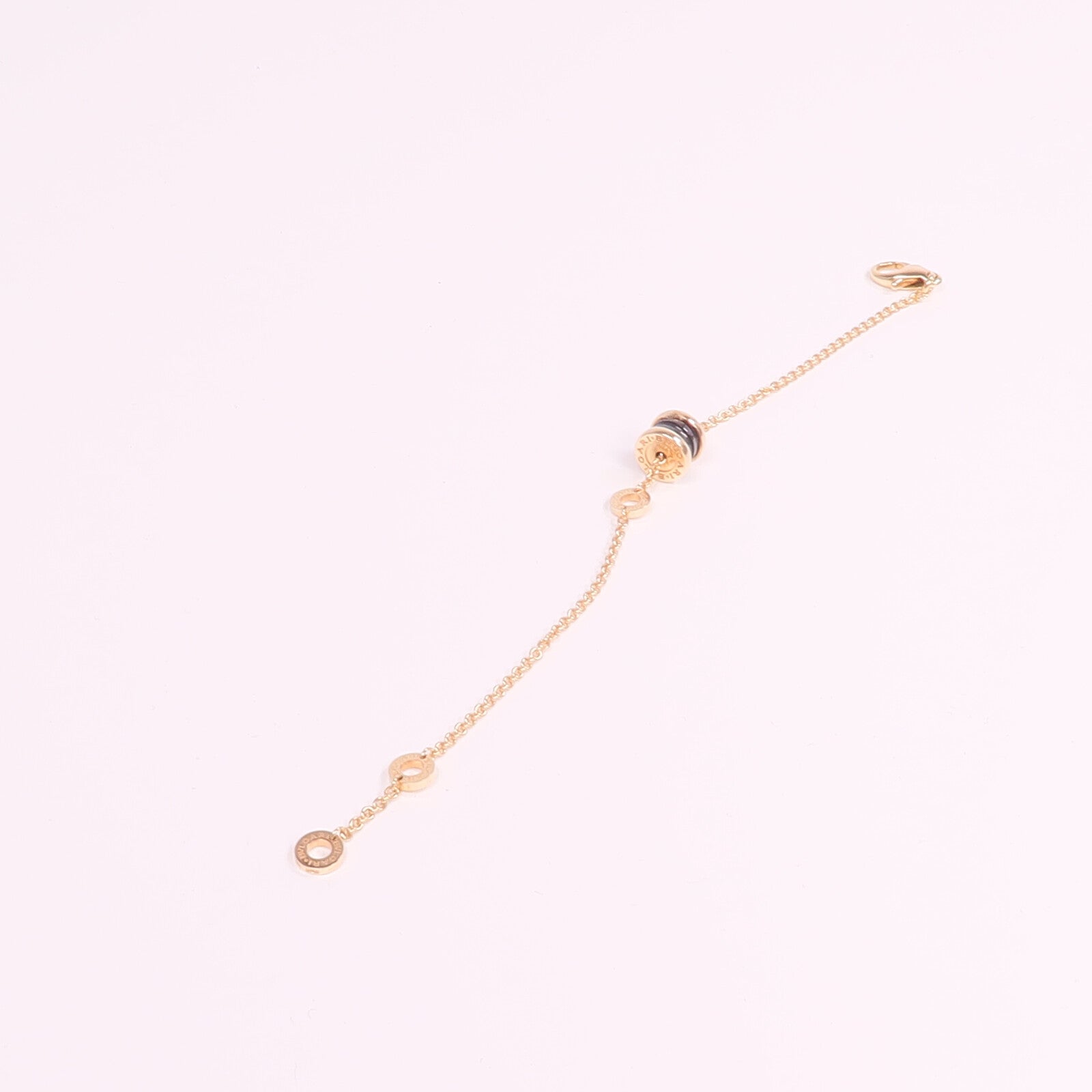 BVLGARI 18K玫瑰金/陶瓷B.zero1 Bracelet手鏈