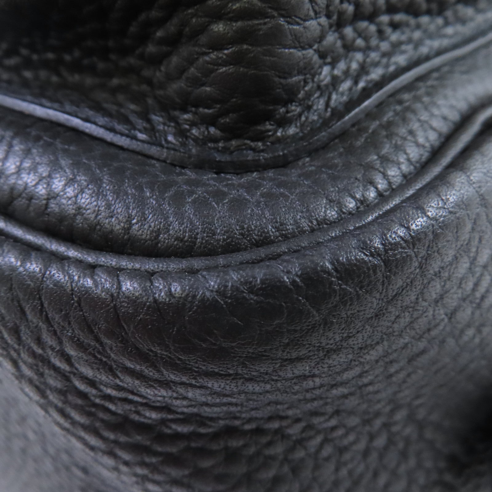 HERMES 【激減優惠】Clemence皮革Steve Meeting II 35 2Way Shoulder Bag銀扣手挽肩背兩用袋8P Plomb/鉛灰色