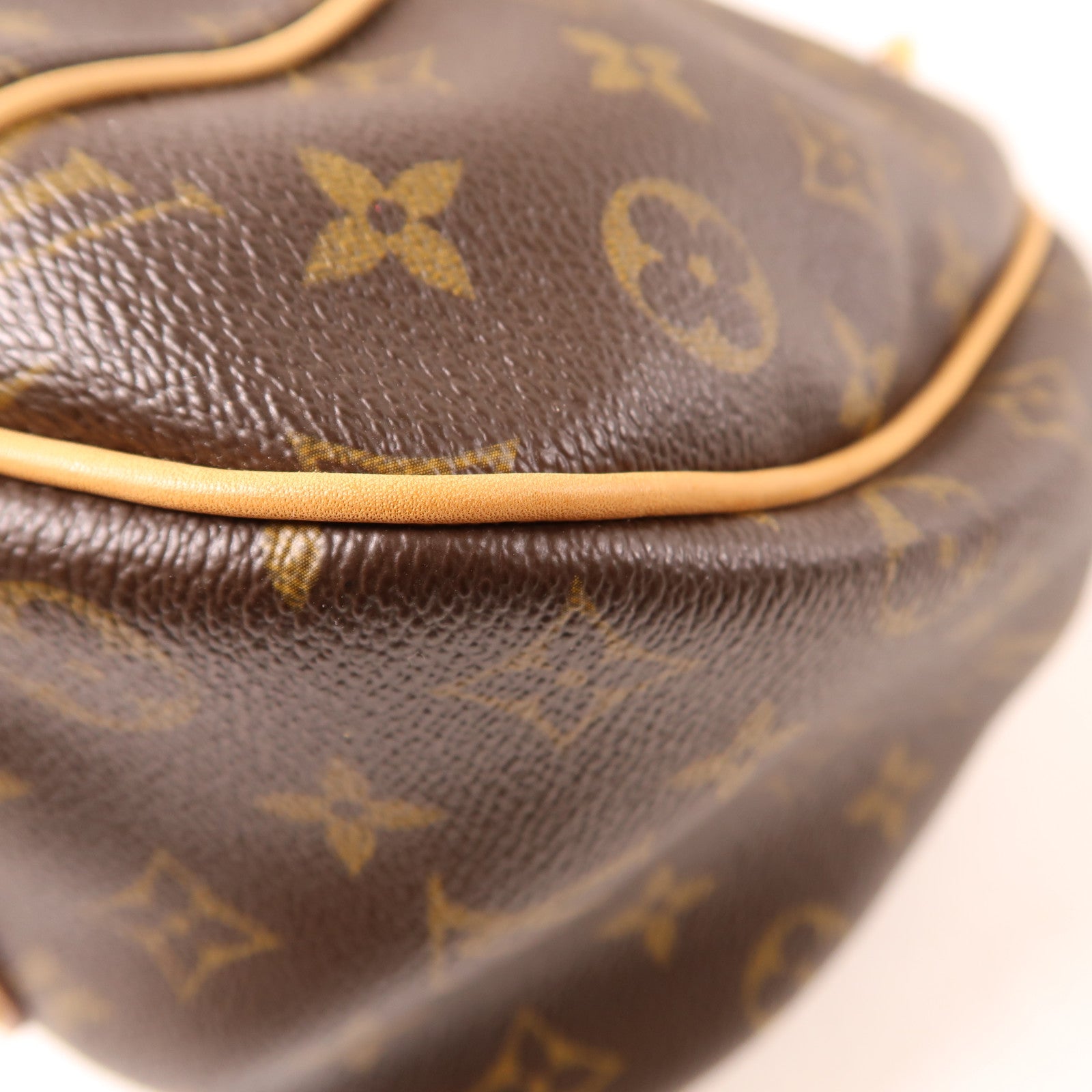 LOUIS VUITTON Monogram Galliera PM金扣肩背袋啡色