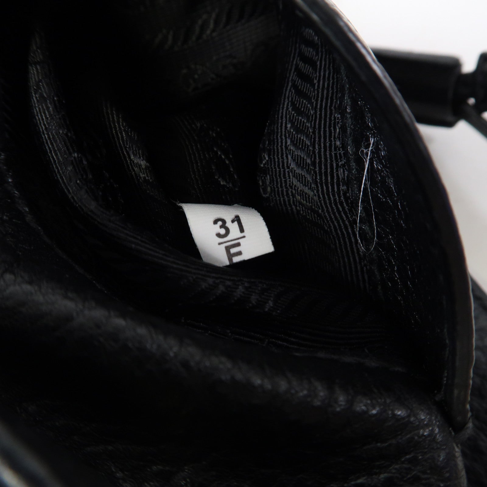 PRADA 牛皮皮革2 Way Shoulder金扣手挽肩背兩用袋黑色