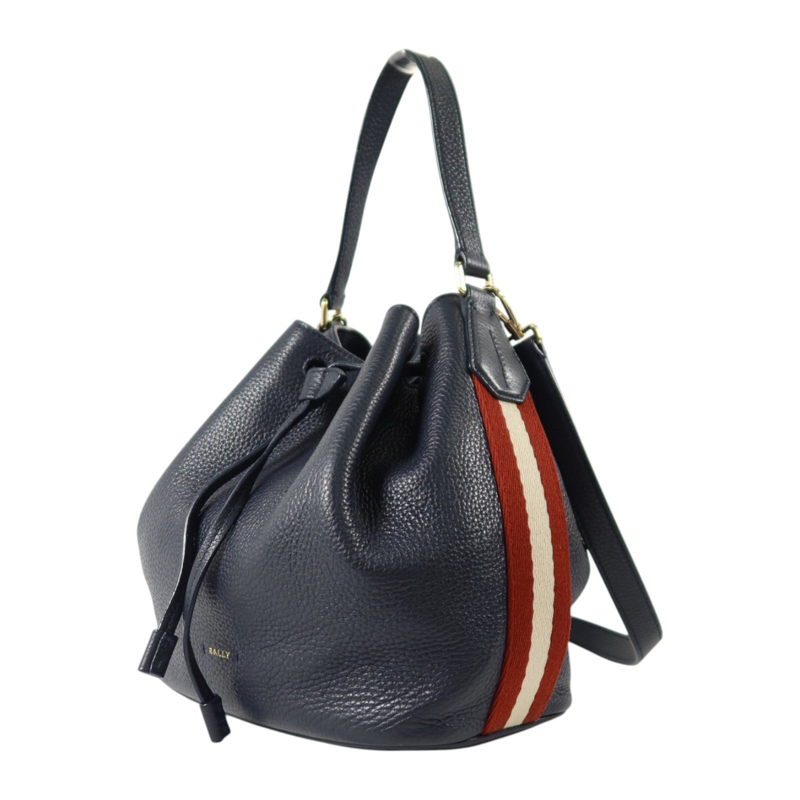 BALLY 牛皮皮革2Way Shoulder Bag金扣手挽肩背兩用袋