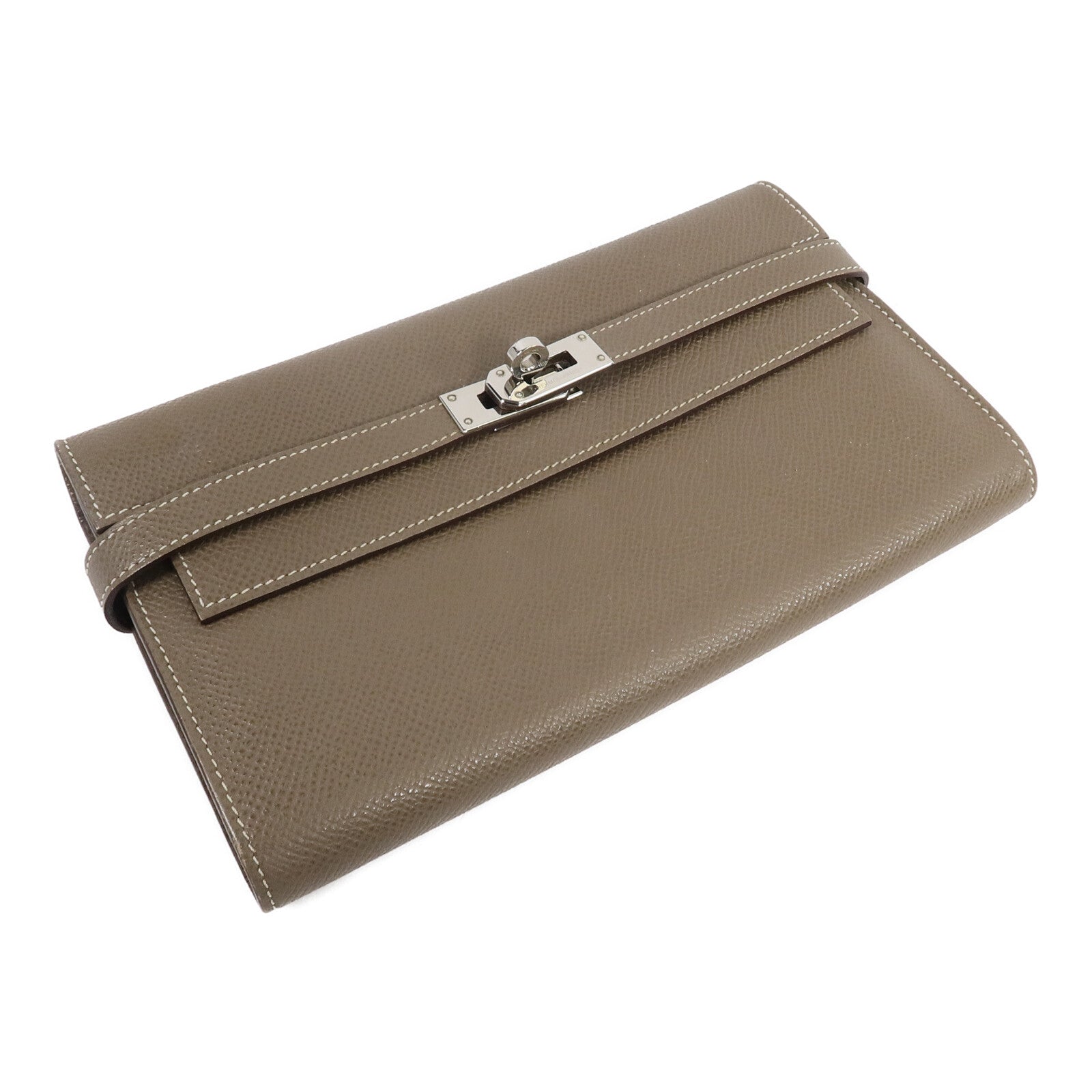 HERMES Epsom皮革Kelly Wallet長錢包