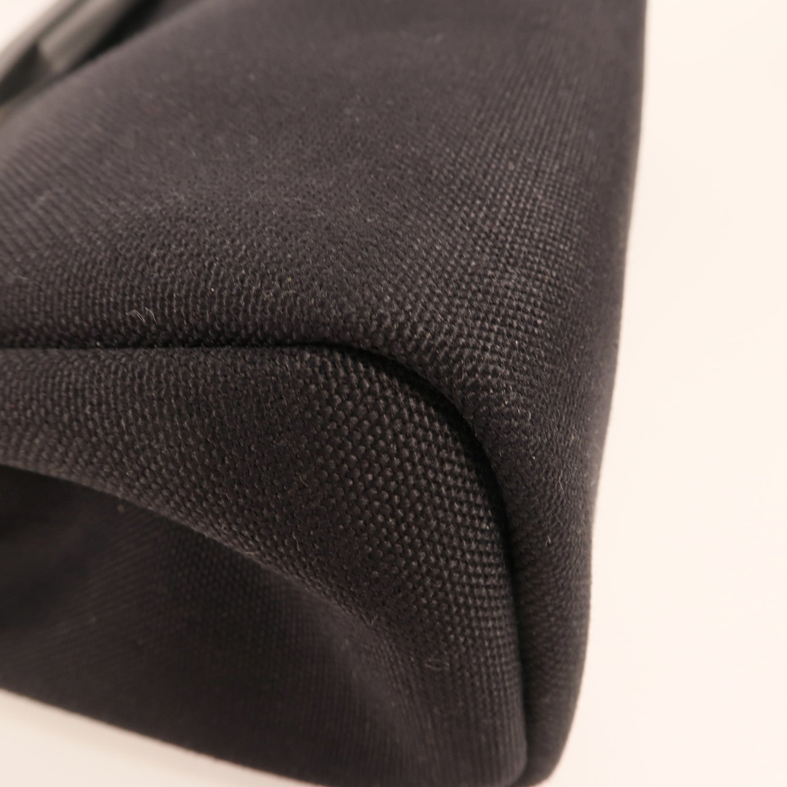 HERMES 帆布Herbag PM金扣手挽肩背兩用袋89 Noir