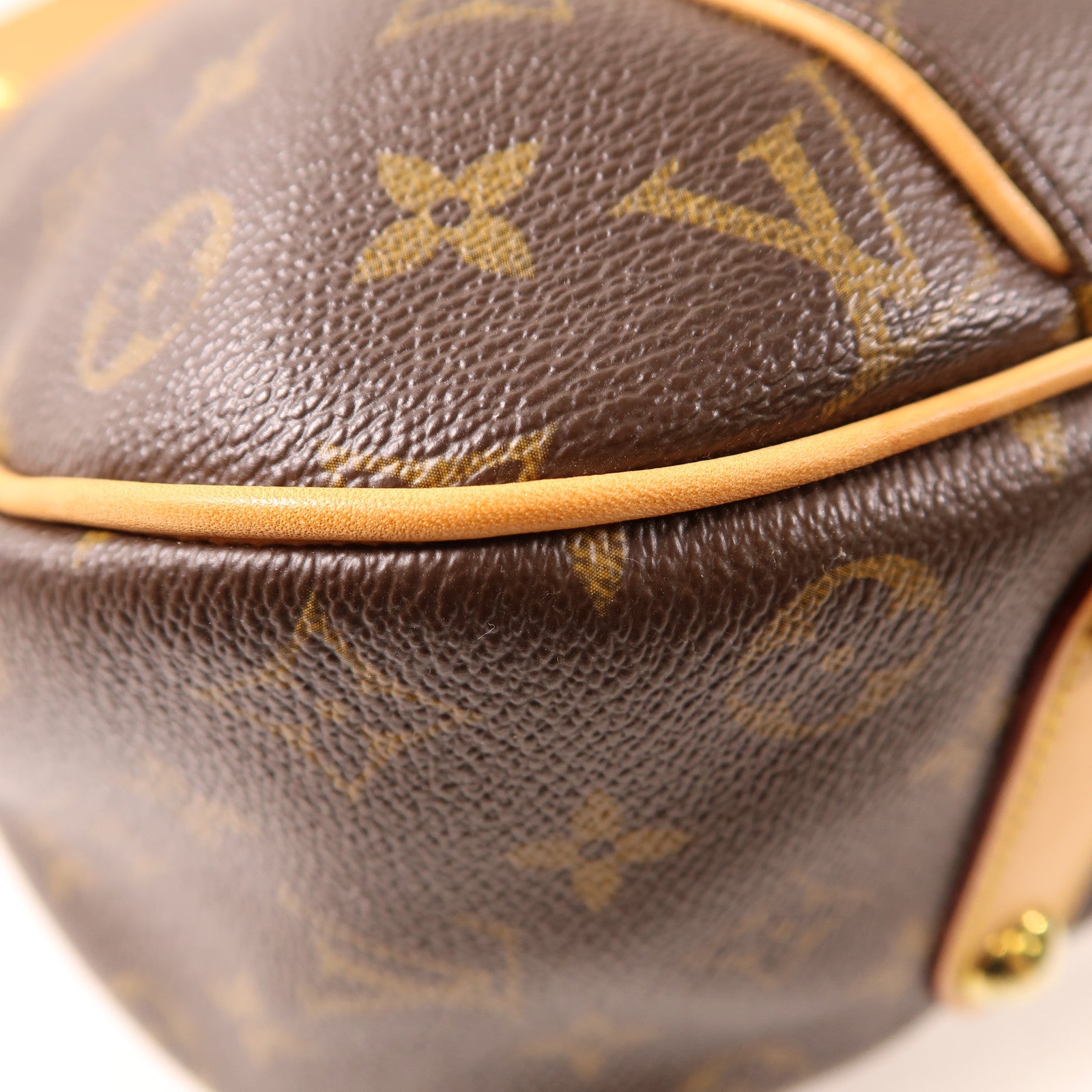LOUIS VUITTON Monogram Galliera PM金扣肩背袋啡色