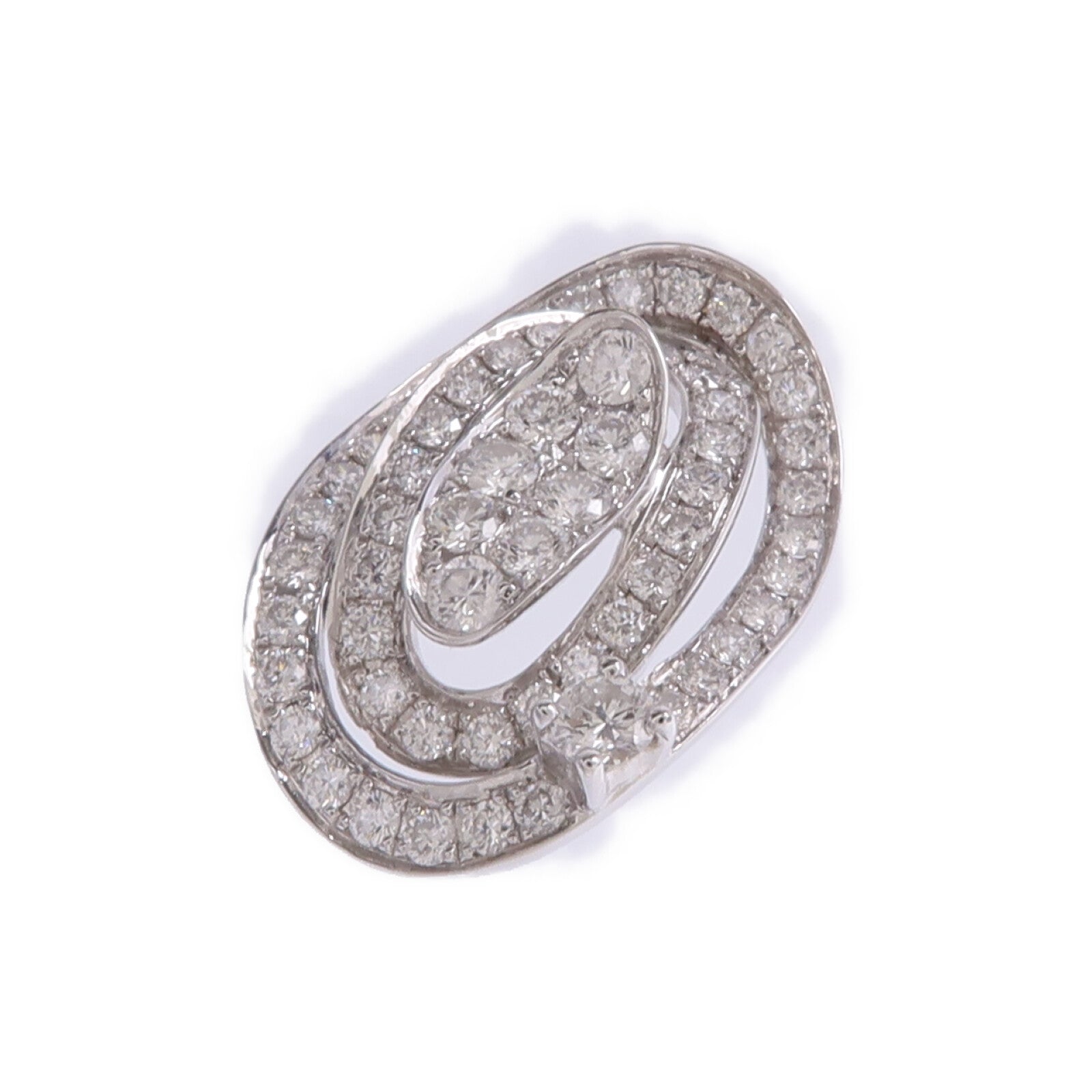 JEWELRY 18K白金Diamond Pendant Top鑽石吊墜