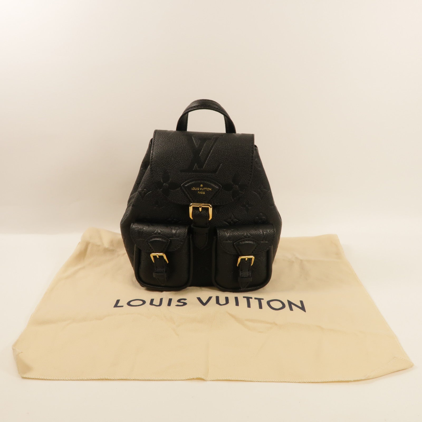 LOUIS VUITTON 【激減優惠】Monogram Empreinte Backup金扣背包