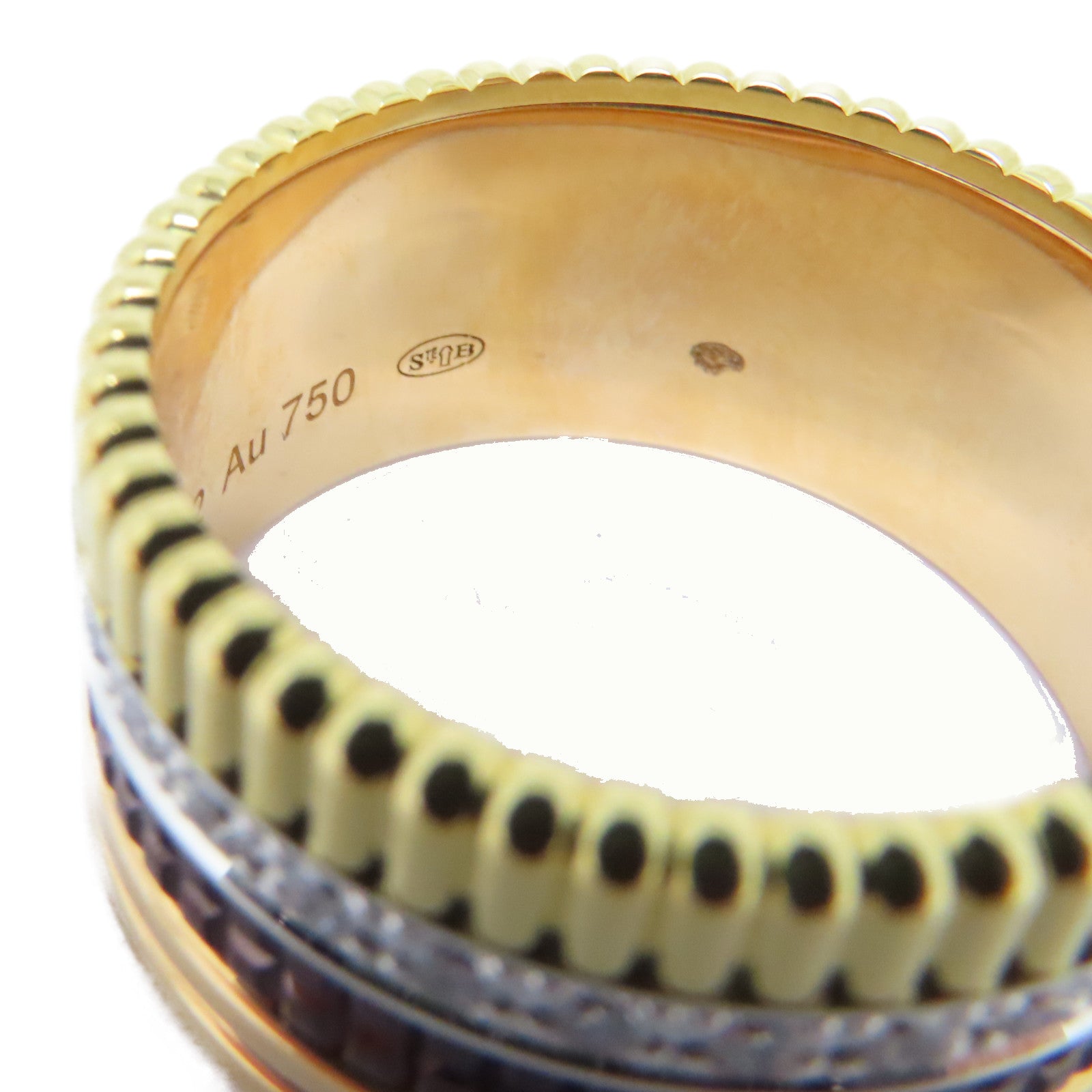 Boucheron 18K黃金/白金/玫瑰金Quatre Classique Ring戒指US#11.5