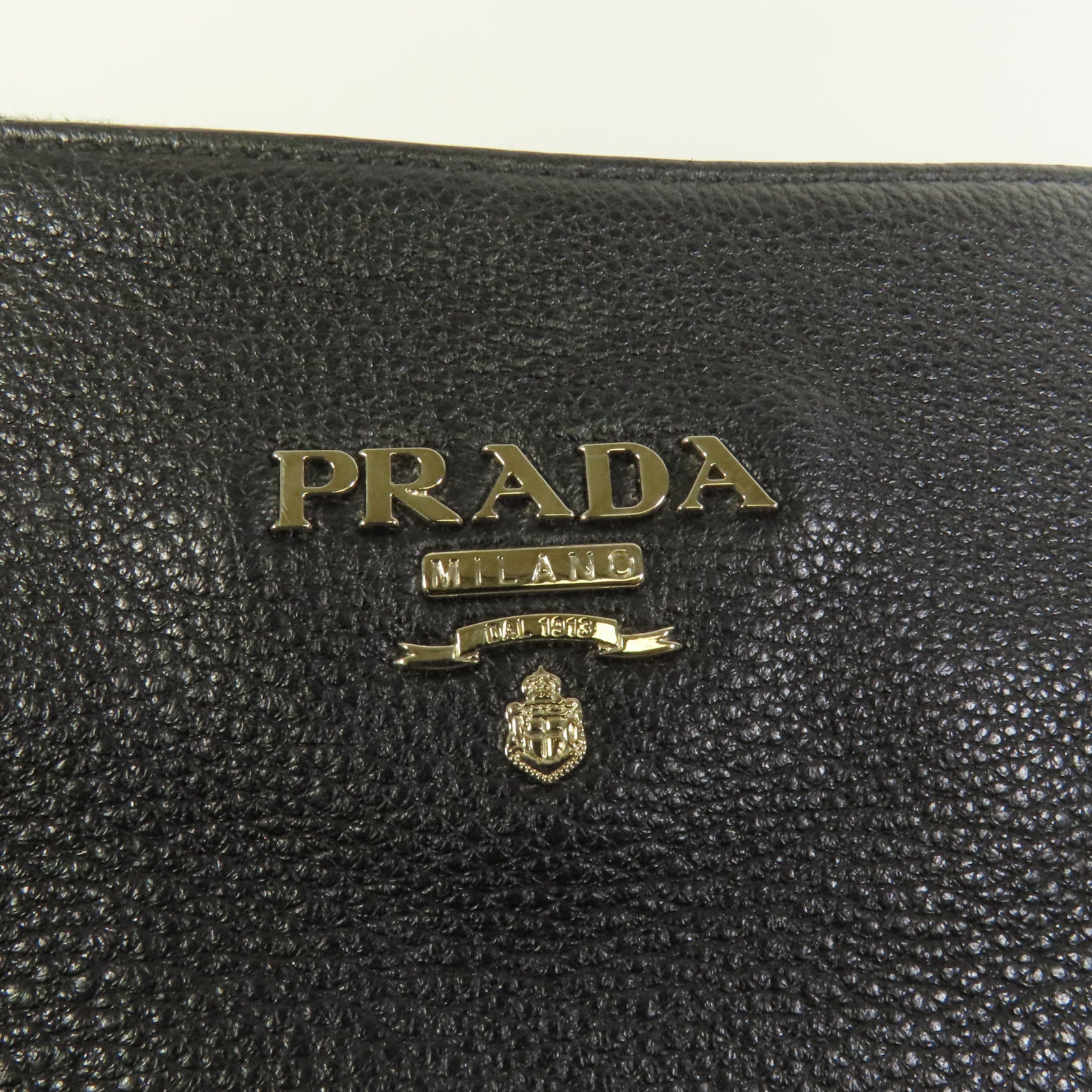 PRADA 牛皮皮革Shoulder Bag銀扣肩背袋