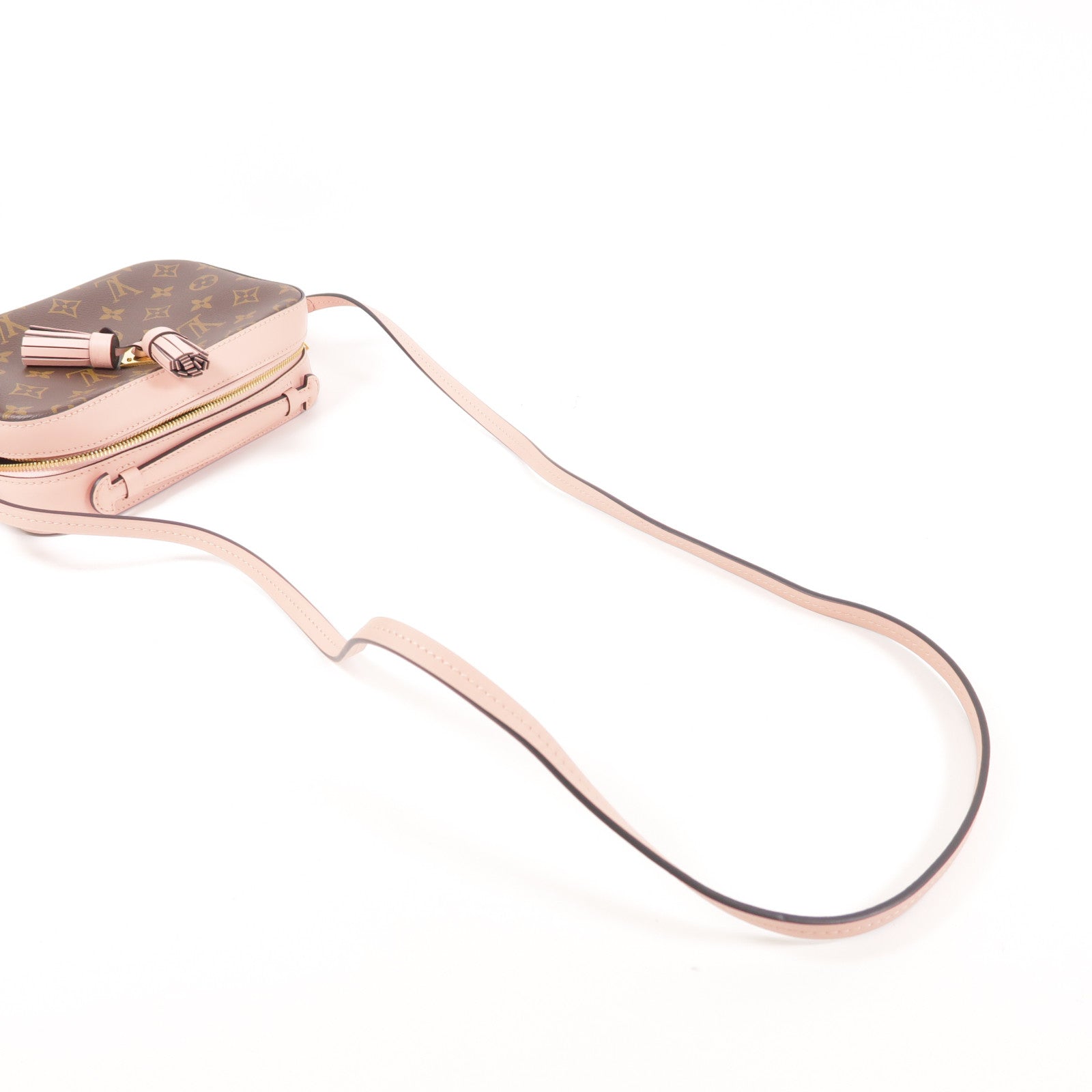 LOUIS VUITTON Monogram Saintonge金扣手挽肩背兩用袋