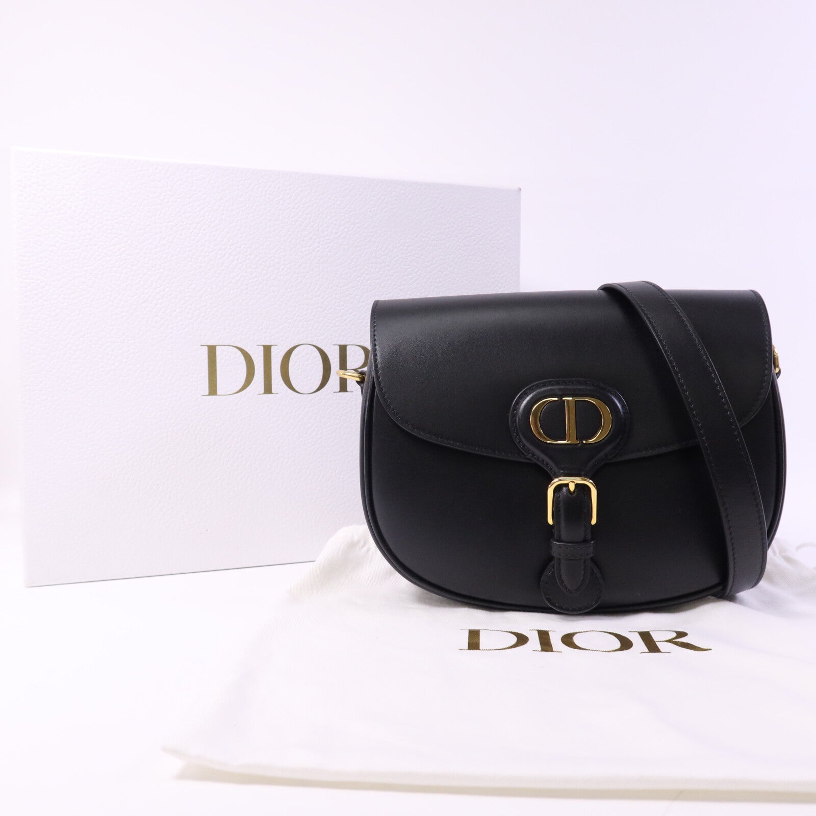 Dior 牛皮皮革Bobby Bag金扣肩背袋