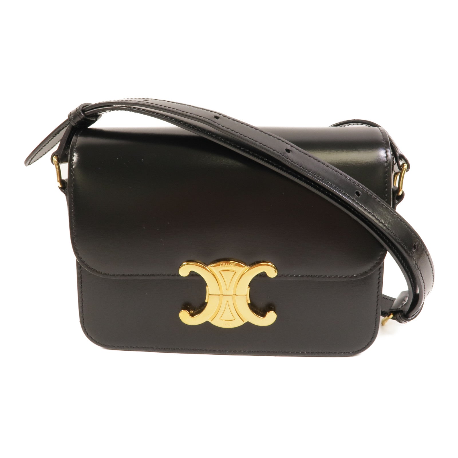 CELINE 牛皮皮革Teen Triomphe肩背袋