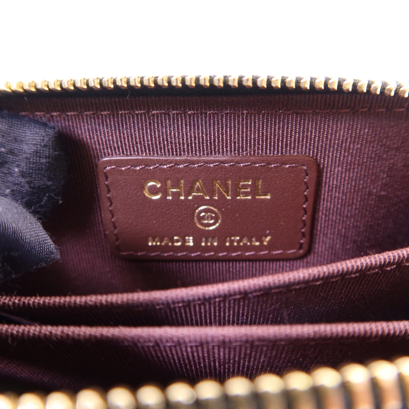 CHANEL 牛皮皮革Card Case金扣卡片套