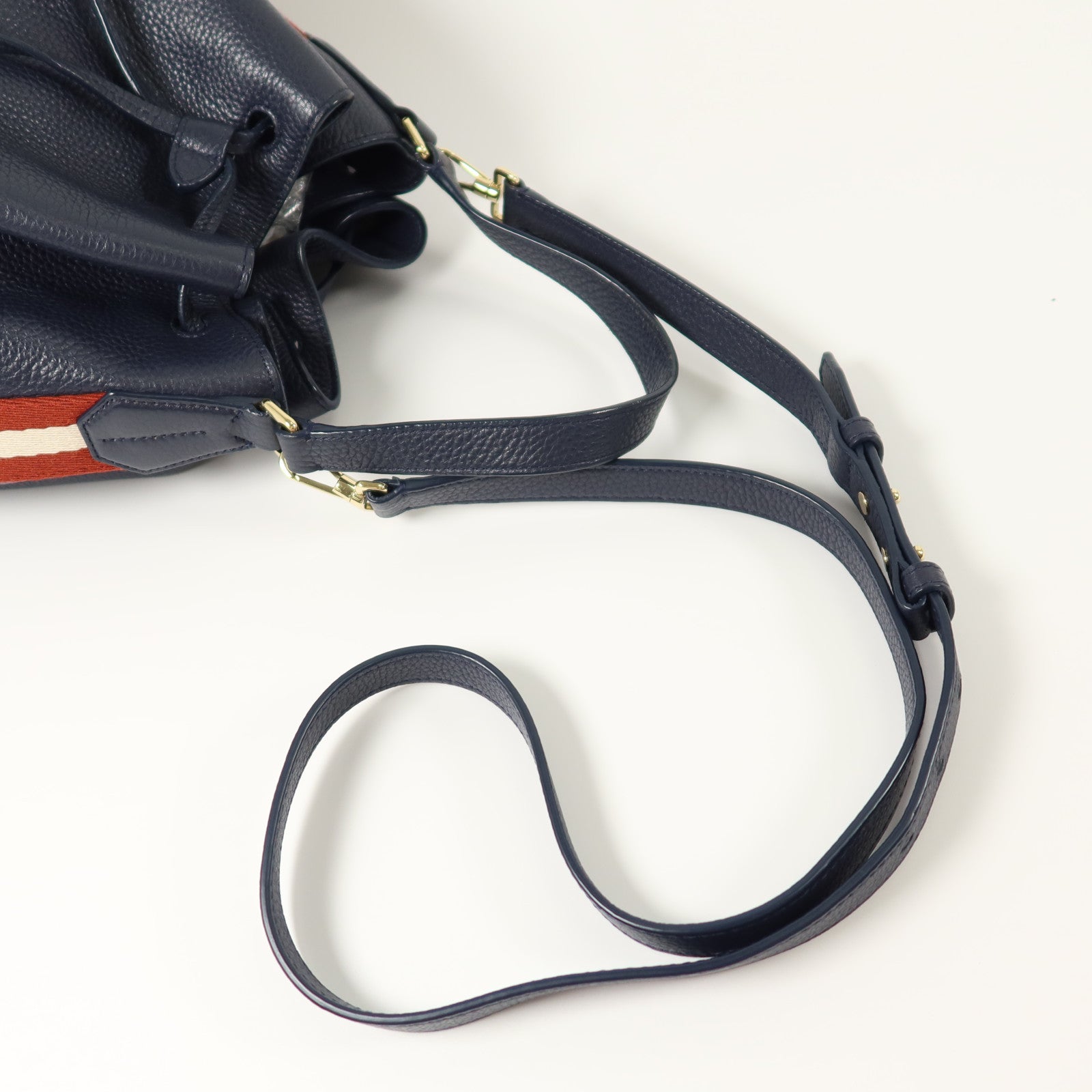 BALLY 牛皮皮革2Way Shoulder Bag金扣手挽肩背兩用袋