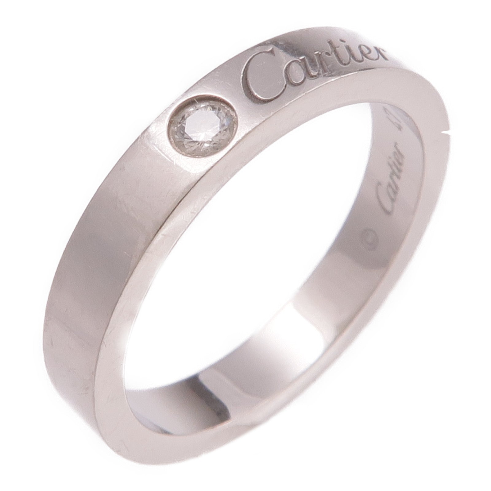 CARTIER 【激減優惠】PT950鉑金Love Wedding Ring鑽石戒指Cartier#47/US#4