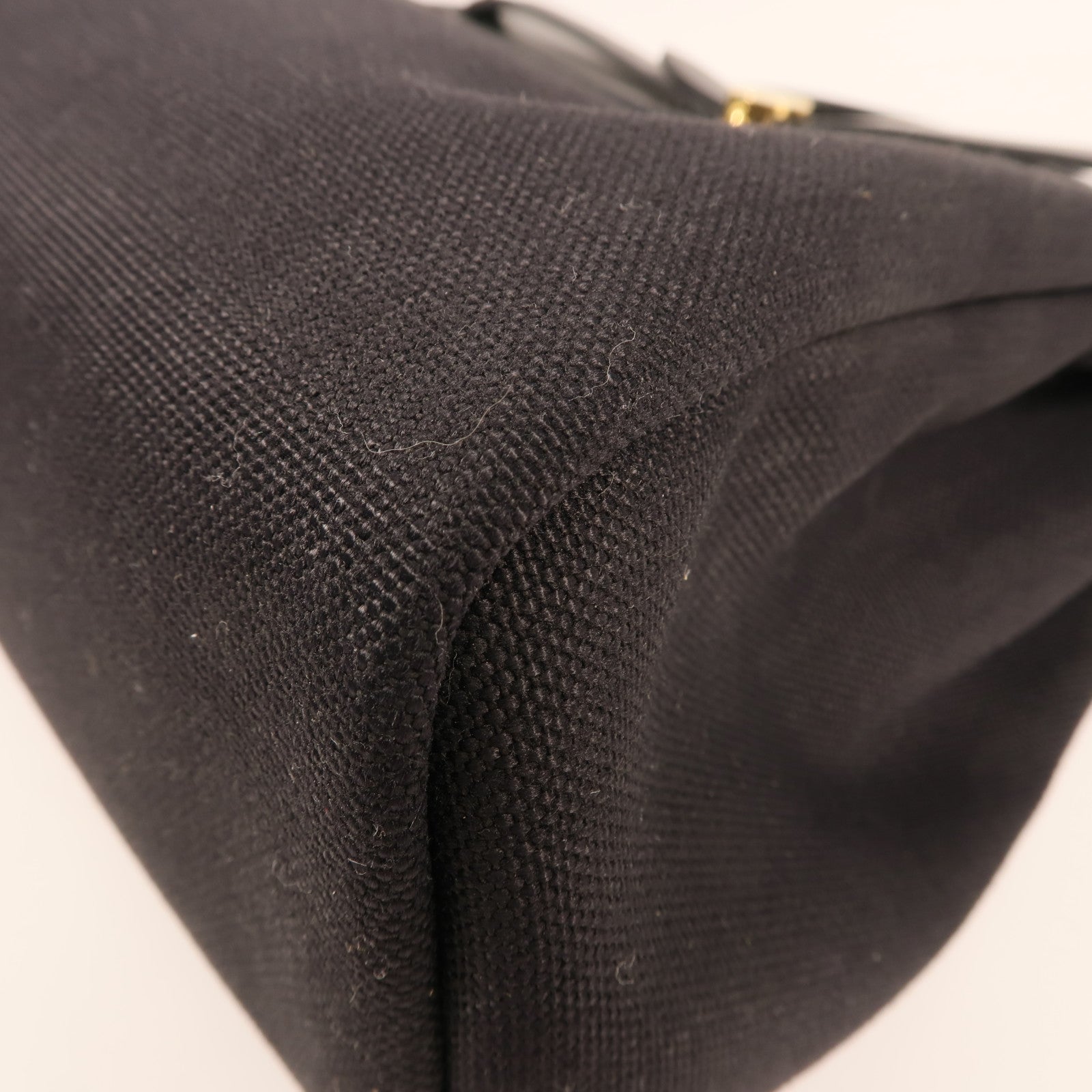 HERMES 帆布Herbag PM金扣手挽肩背兩用袋89 Noir