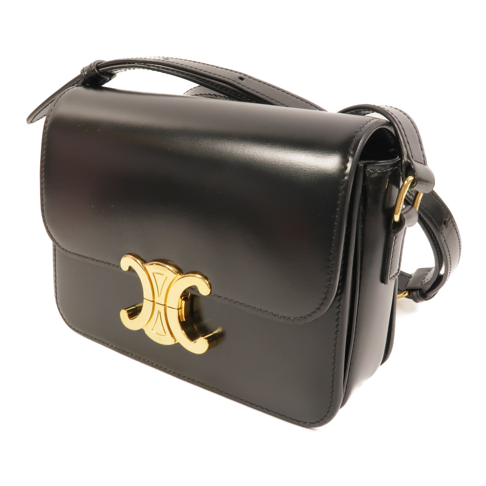 CELINE 牛皮皮革Teen Triomphe肩背袋